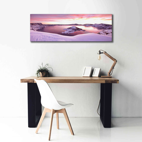 Image of 'Crater Lake Pano 4 2' by Thomas Haney, Giclee Canvas Wall Art,60 x 20
