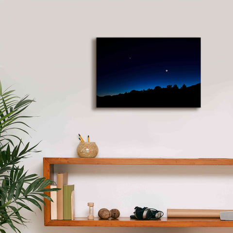 Image of 'Crescent Moon Zion' by Thomas Haney, Giclee Canvas Wall Art,18 x 12