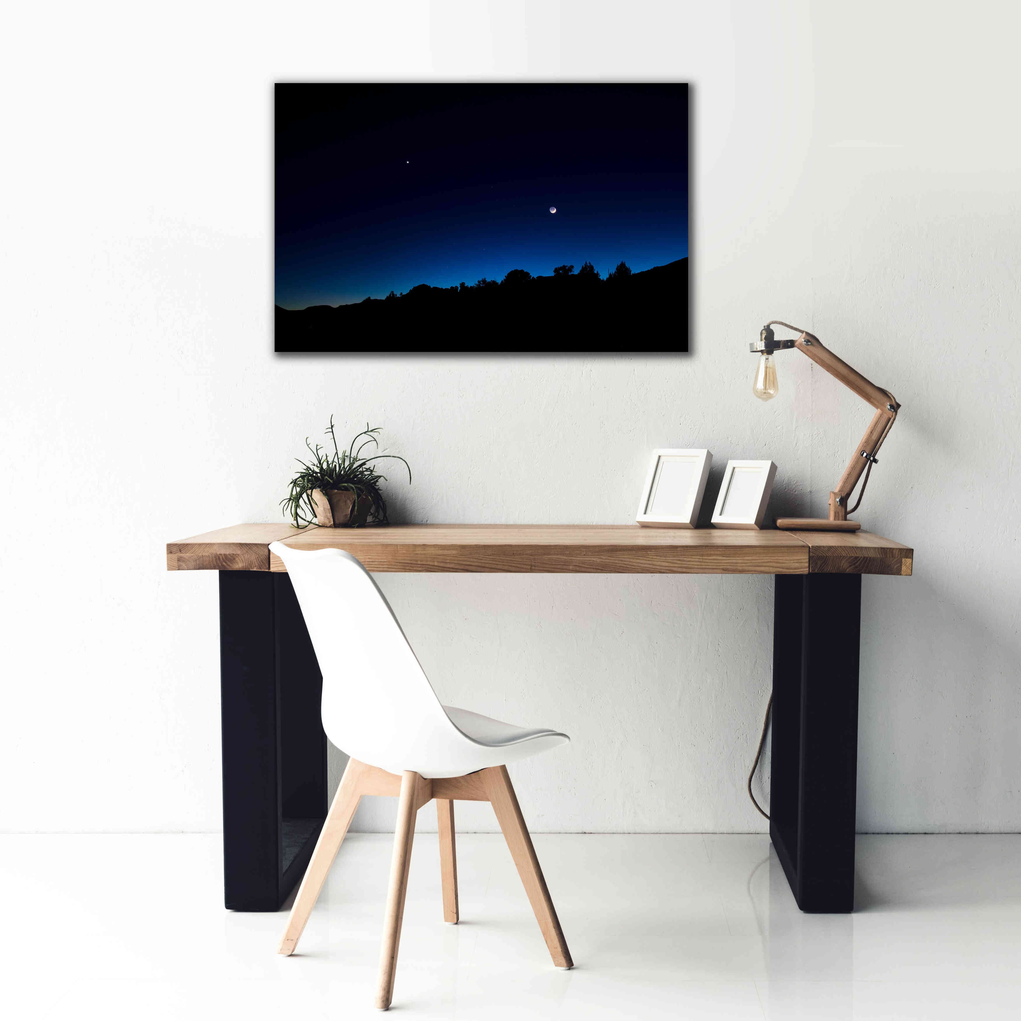 'Crescent Moon Zion' by Thomas Haney, Giclee Canvas Wall Art,40 x 26