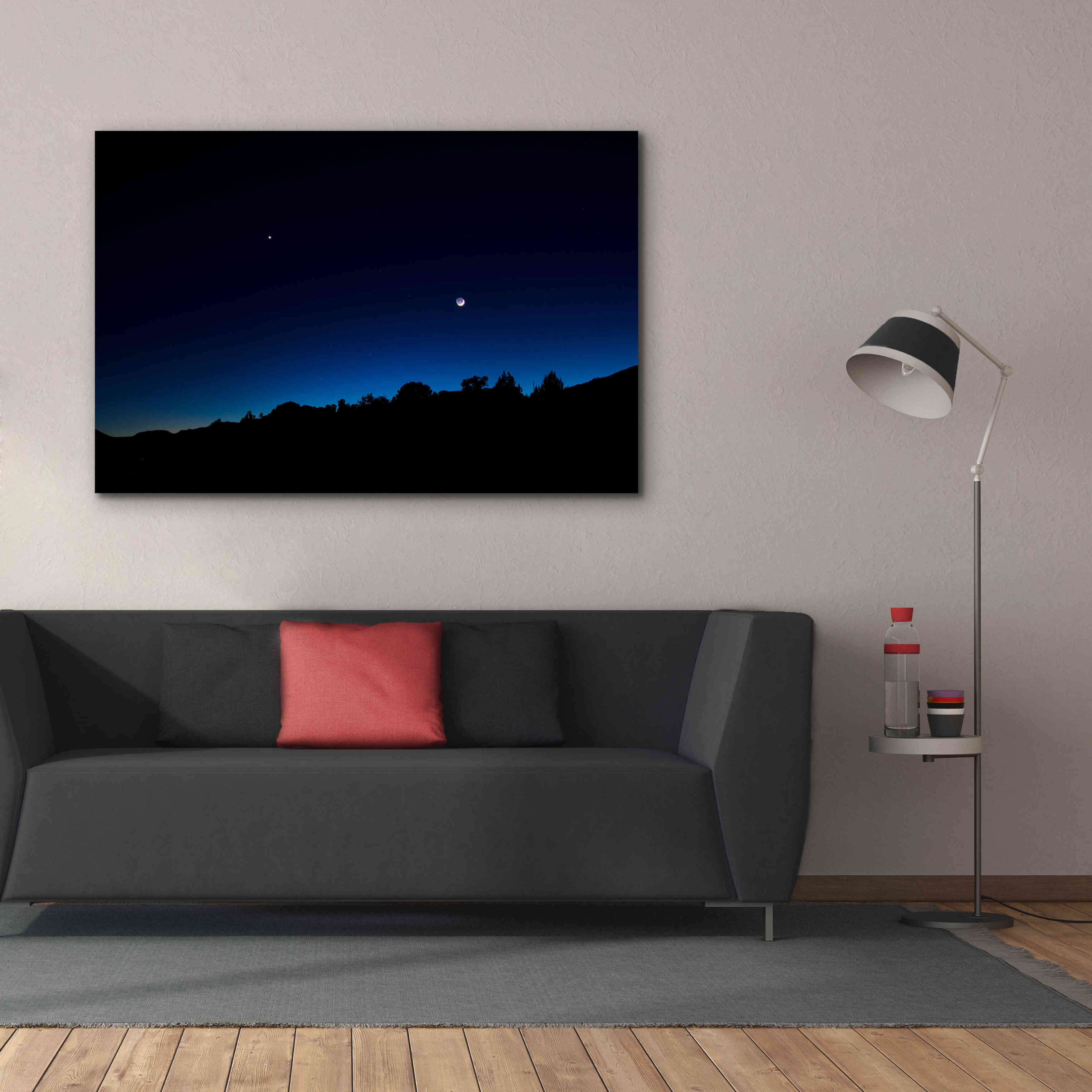 'Crescent Moon Zion' by Thomas Haney, Giclee Canvas Wall Art,60 x 40