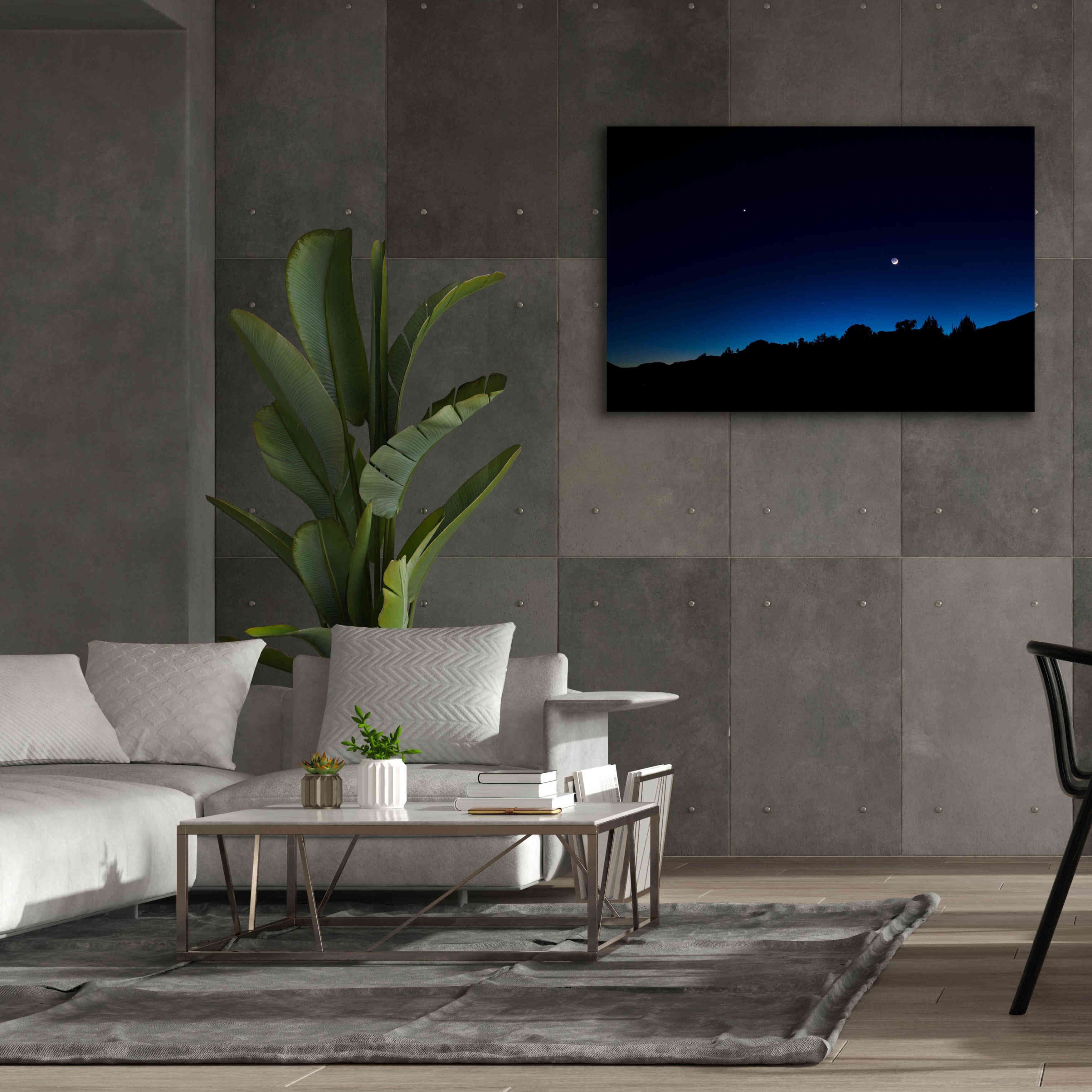 'Crescent Moon Zion' by Thomas Haney, Giclee Canvas Wall Art,60 x 40