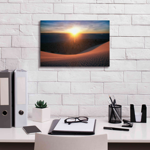 Image of 'Curved Dune Spot Removed' by Thomas Haney, Giclee Canvas Wall Art,18 x 12