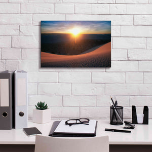 'Curved Dune Spot Removed' by Thomas Haney, Giclee Canvas Wall Art,18 x 12