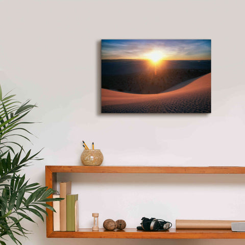 Image of 'Curved Dune Spot Removed' by Thomas Haney, Giclee Canvas Wall Art,18 x 12