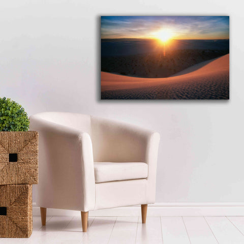 Image of 'Curved Dune Spot Removed' by Thomas Haney, Giclee Canvas Wall Art,40 x 26