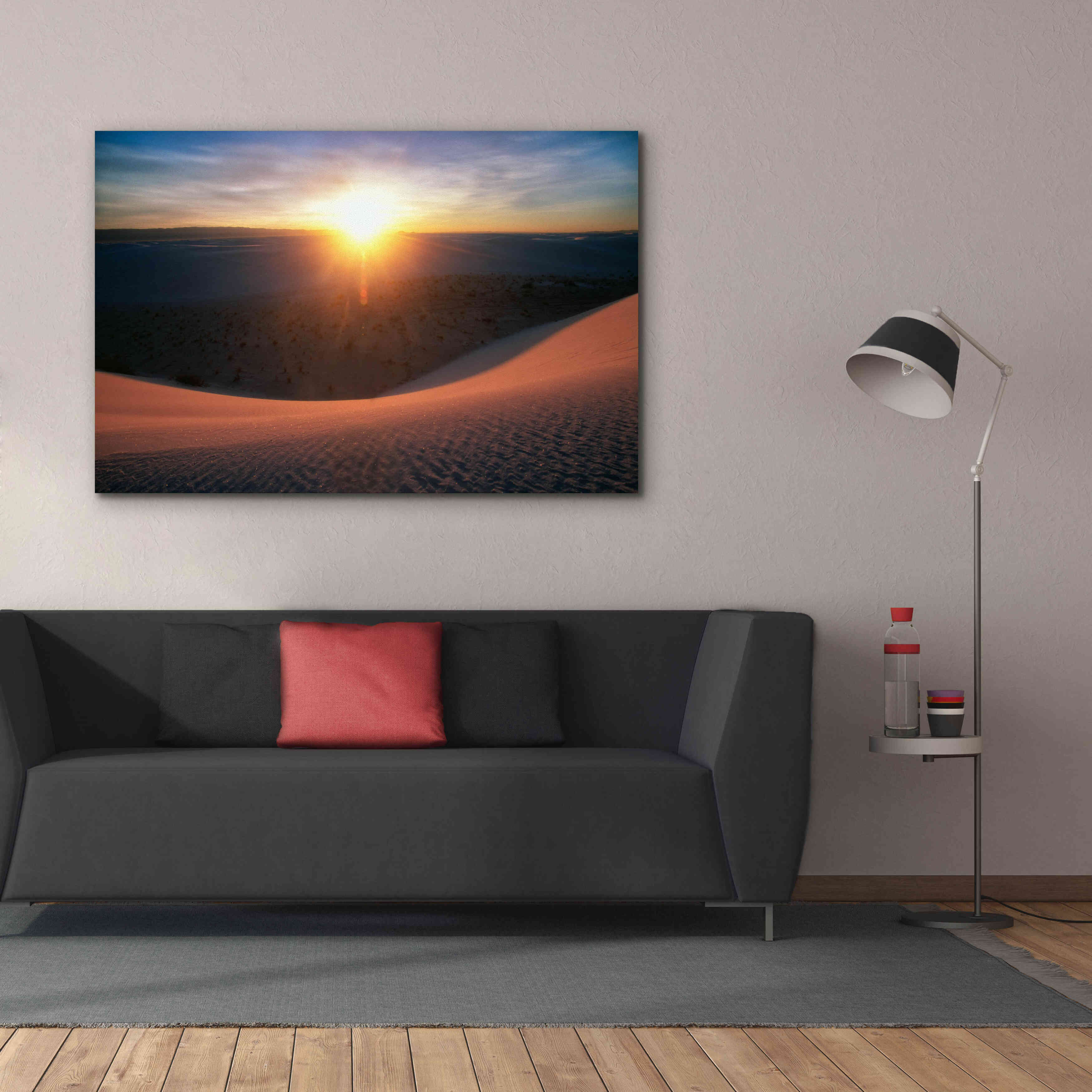 'Curved Dune Spot Removed' by Thomas Haney, Giclee Canvas Wall Art,60 x 40