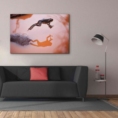 Image of 'Frog Jump 3' by Thomas Haney, Giclee Canvas Wall Art,60 x 40