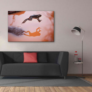 'Frog Jump 3' by Thomas Haney, Giclee Canvas Wall Art,60 x 40