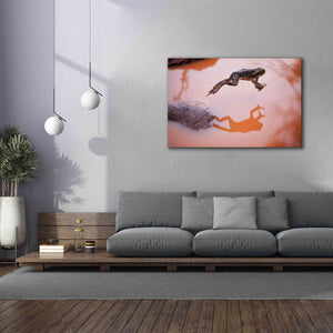 'Frog Jump 3' by Thomas Haney, Giclee Canvas Wall Art,60 x 40