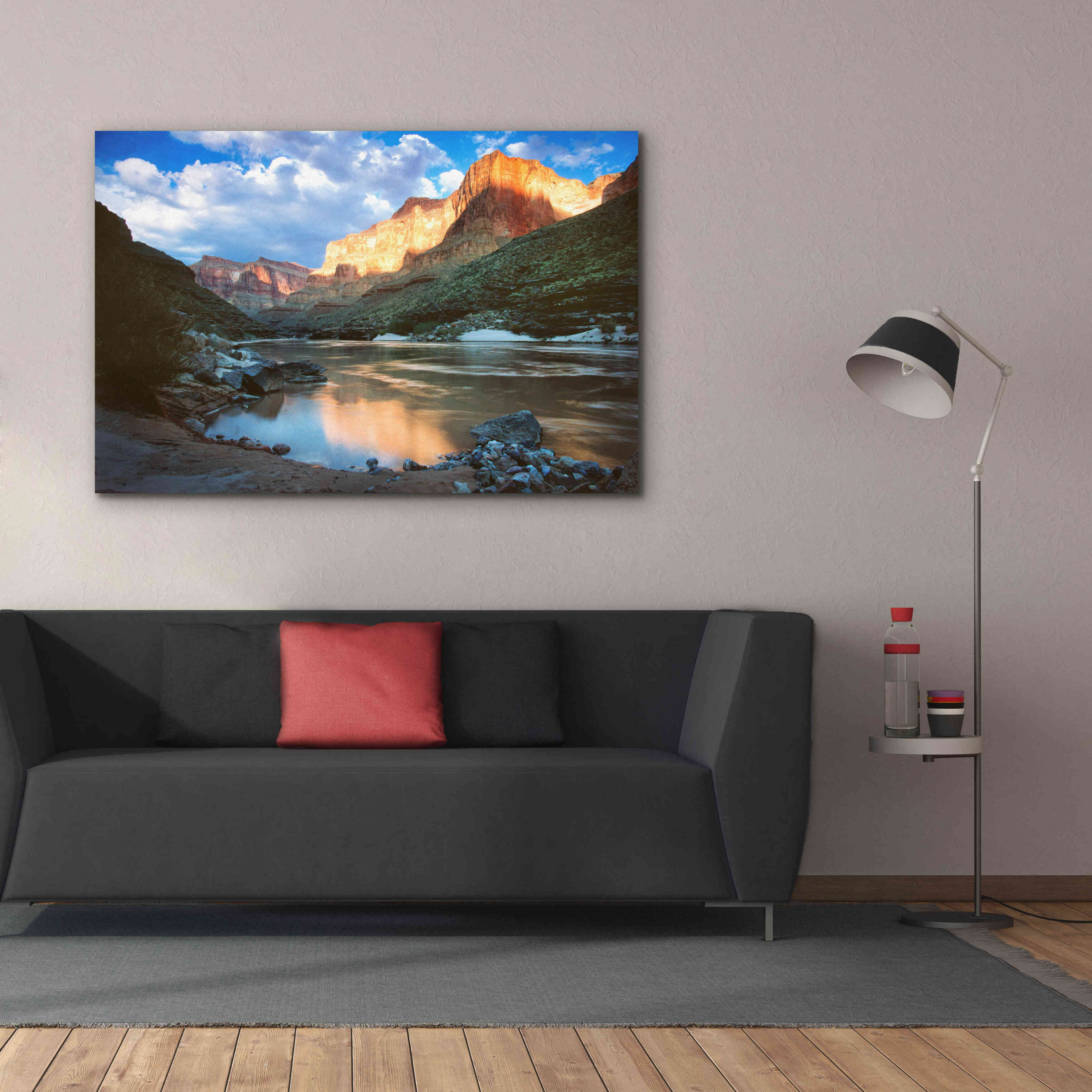 'Grand Canyon River' by Thomas Haney, Giclee Canvas Wall Art,60 x 40