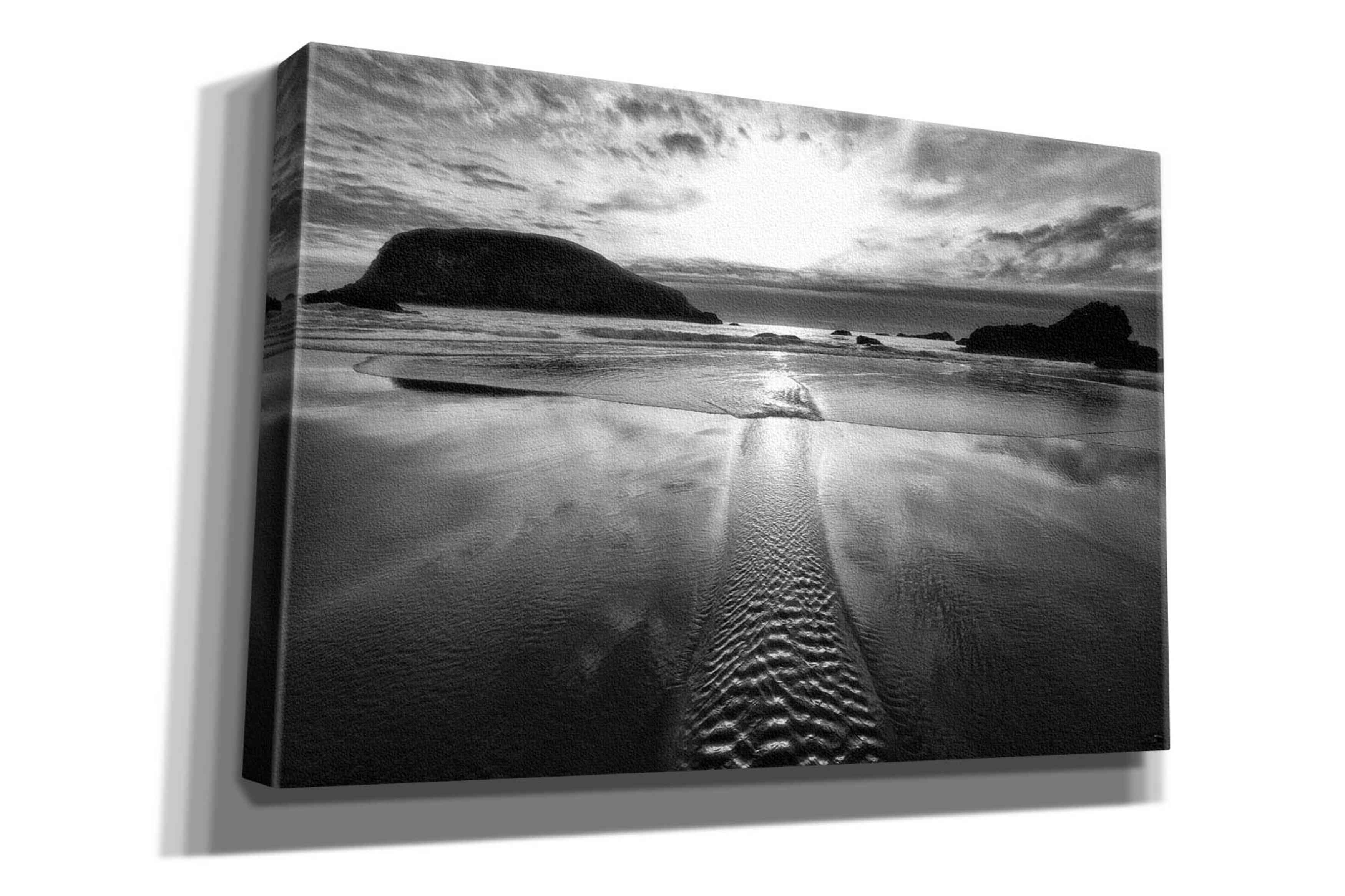 'Harris Stream 1 B&W' by Thomas Haney, Giclee Canvas Wall Art