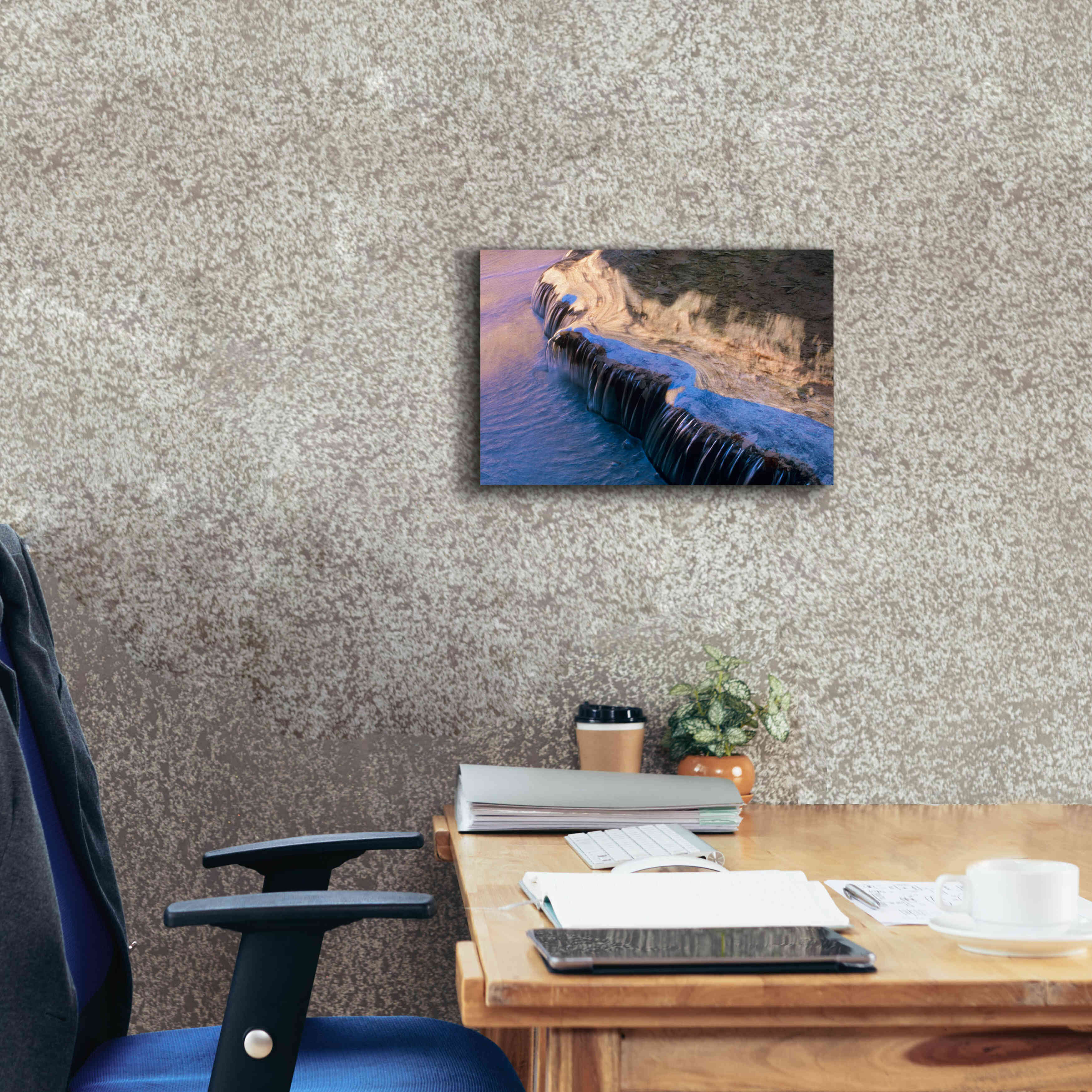 'Havasu Waterfall' by Thomas Haney, Giclee Canvas Wall Art,18 x 12