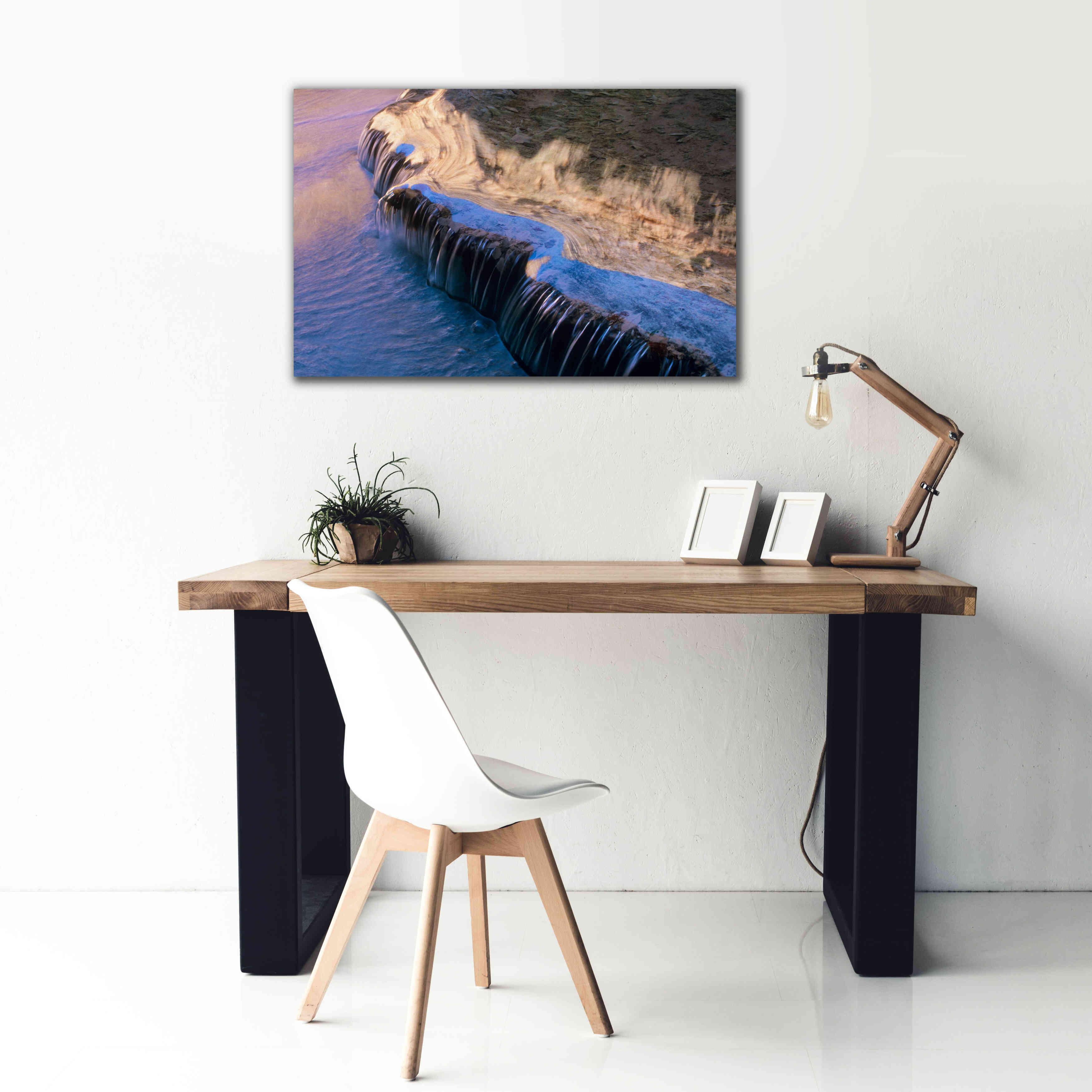 'Havasu Waterfall' by Thomas Haney, Giclee Canvas Wall Art,40 x 26