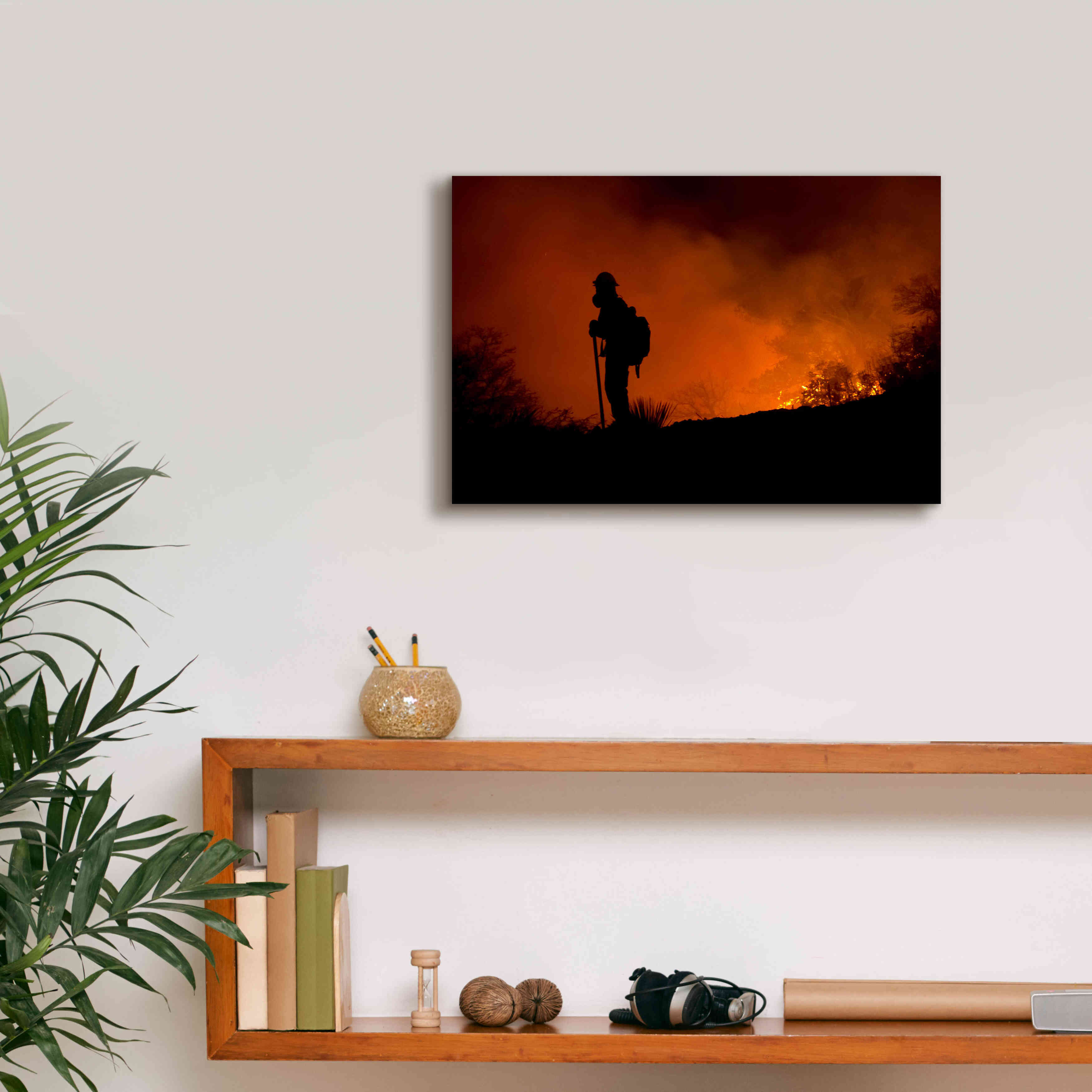 'Holding Line' by Thomas Haney, Giclee Canvas Wall Art,18 x 12