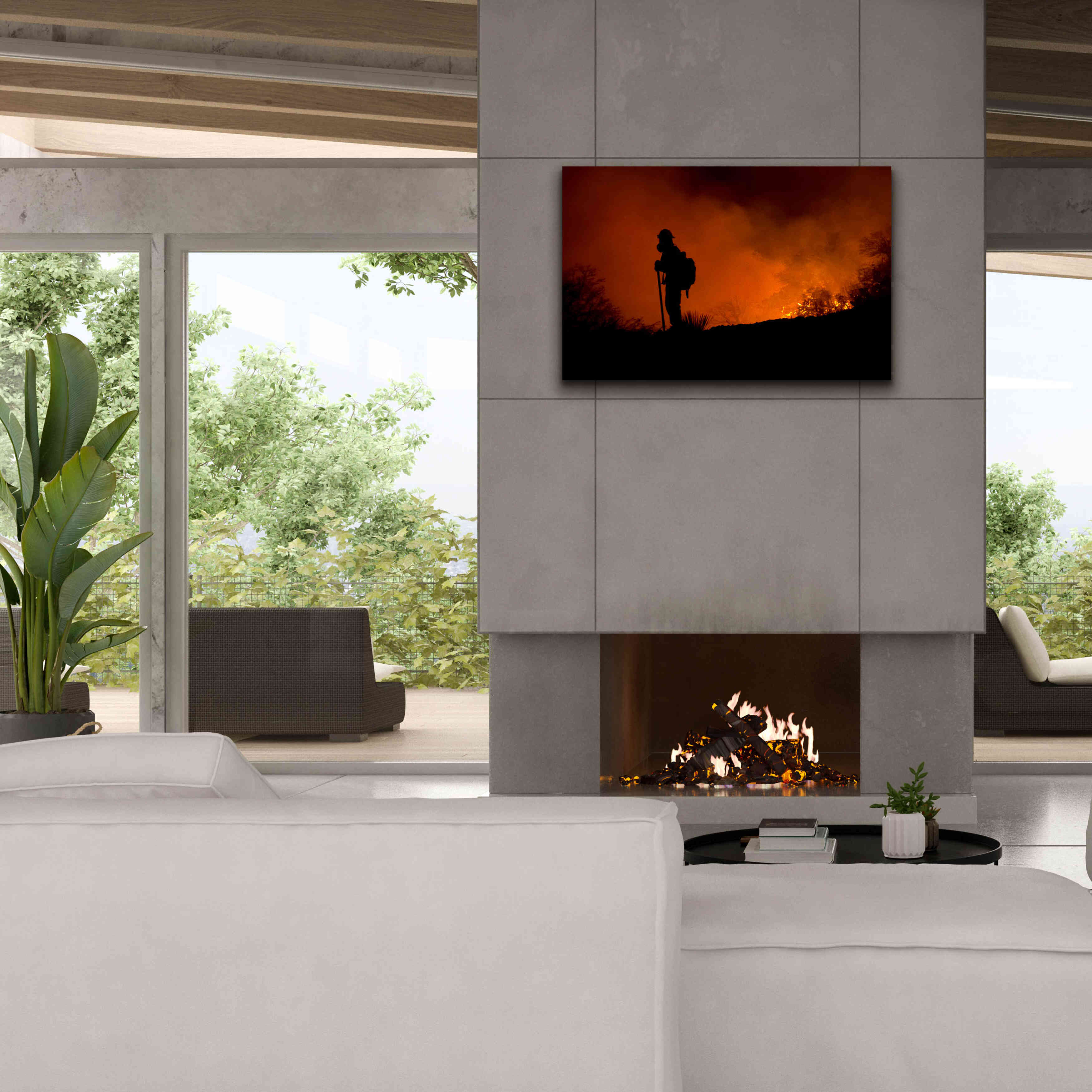 'Holding Line' by Thomas Haney, Giclee Canvas Wall Art,40 x 26