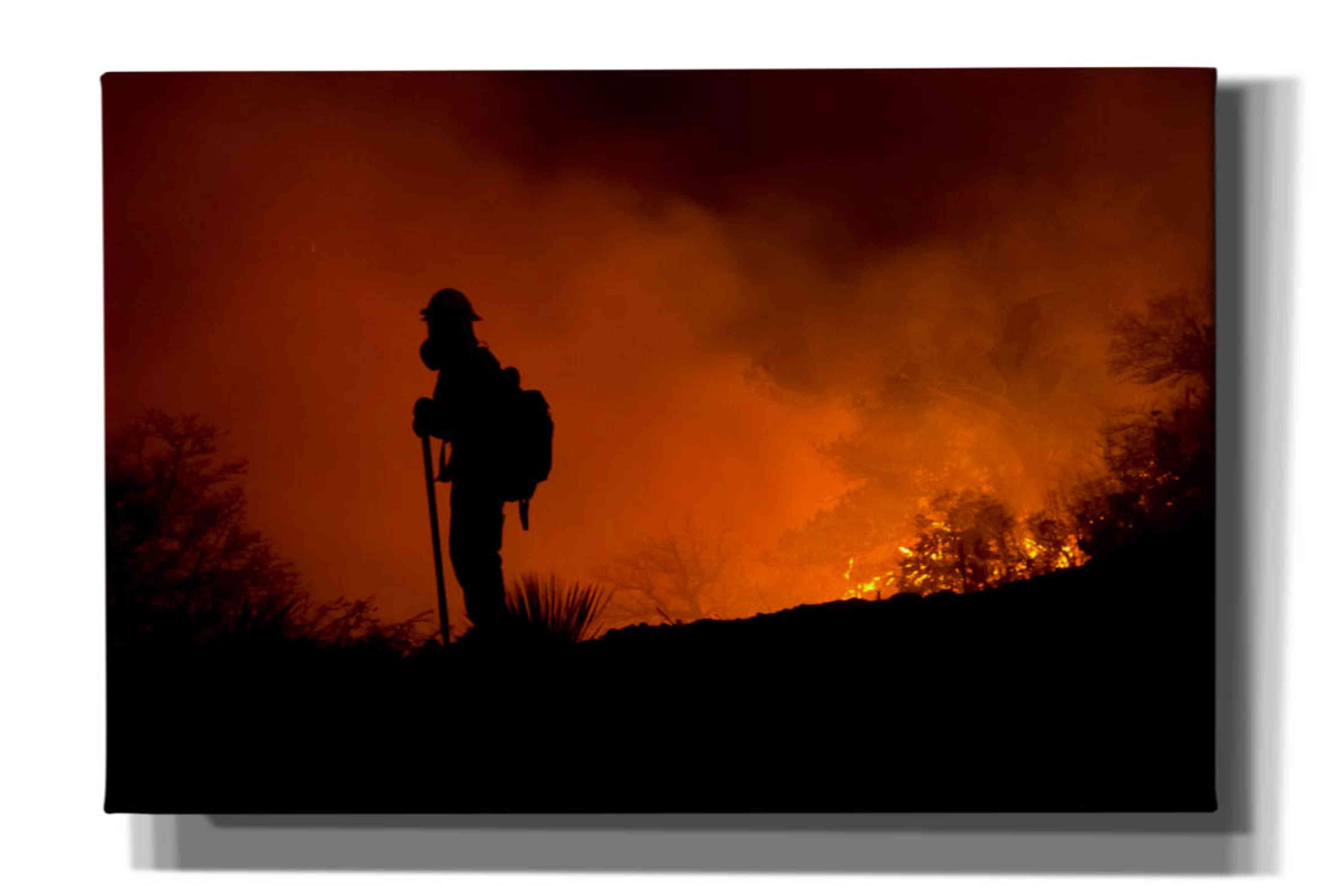 'Holding Line' by Thomas Haney, Giclee Canvas Wall Art