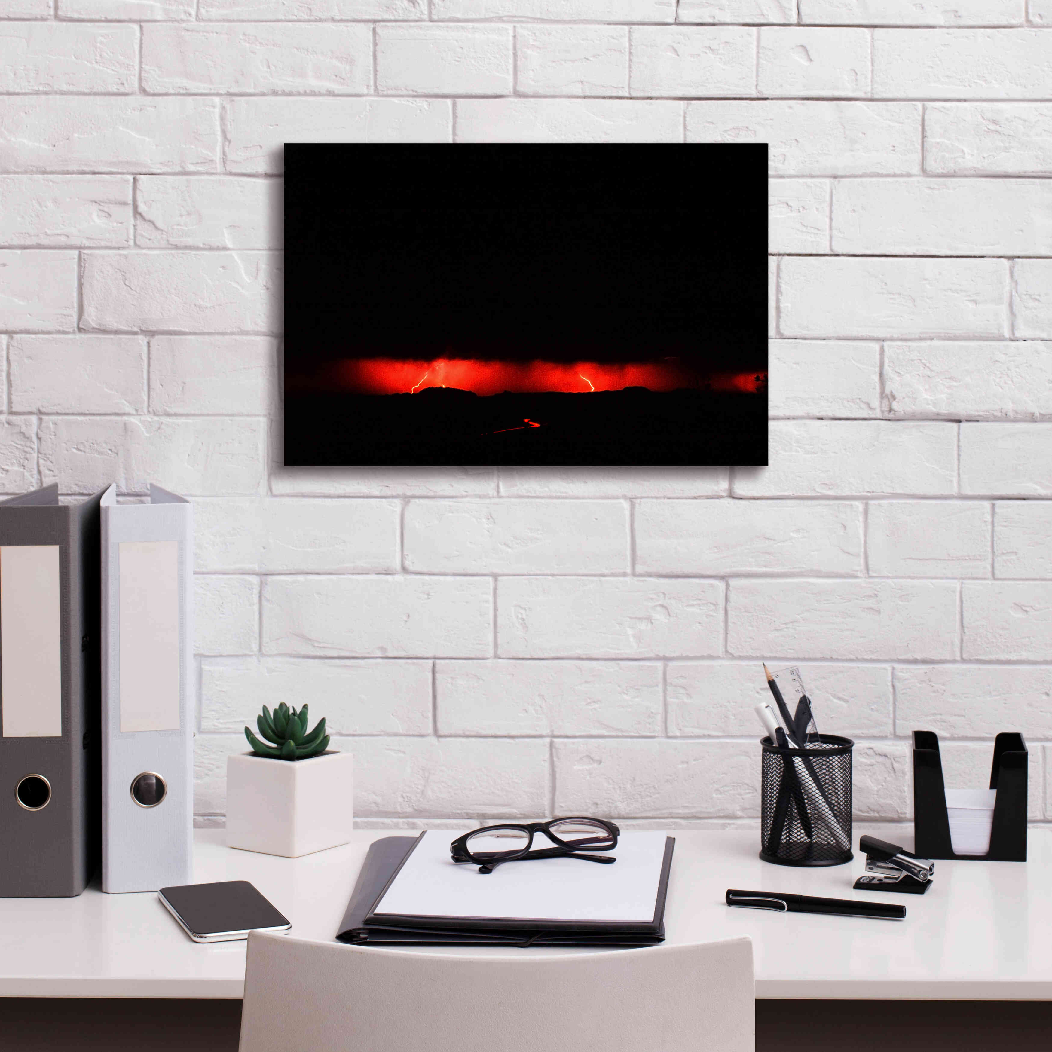 'Lightning Proc' by Thomas Haney, Giclee Canvas Wall Art,18 x 12