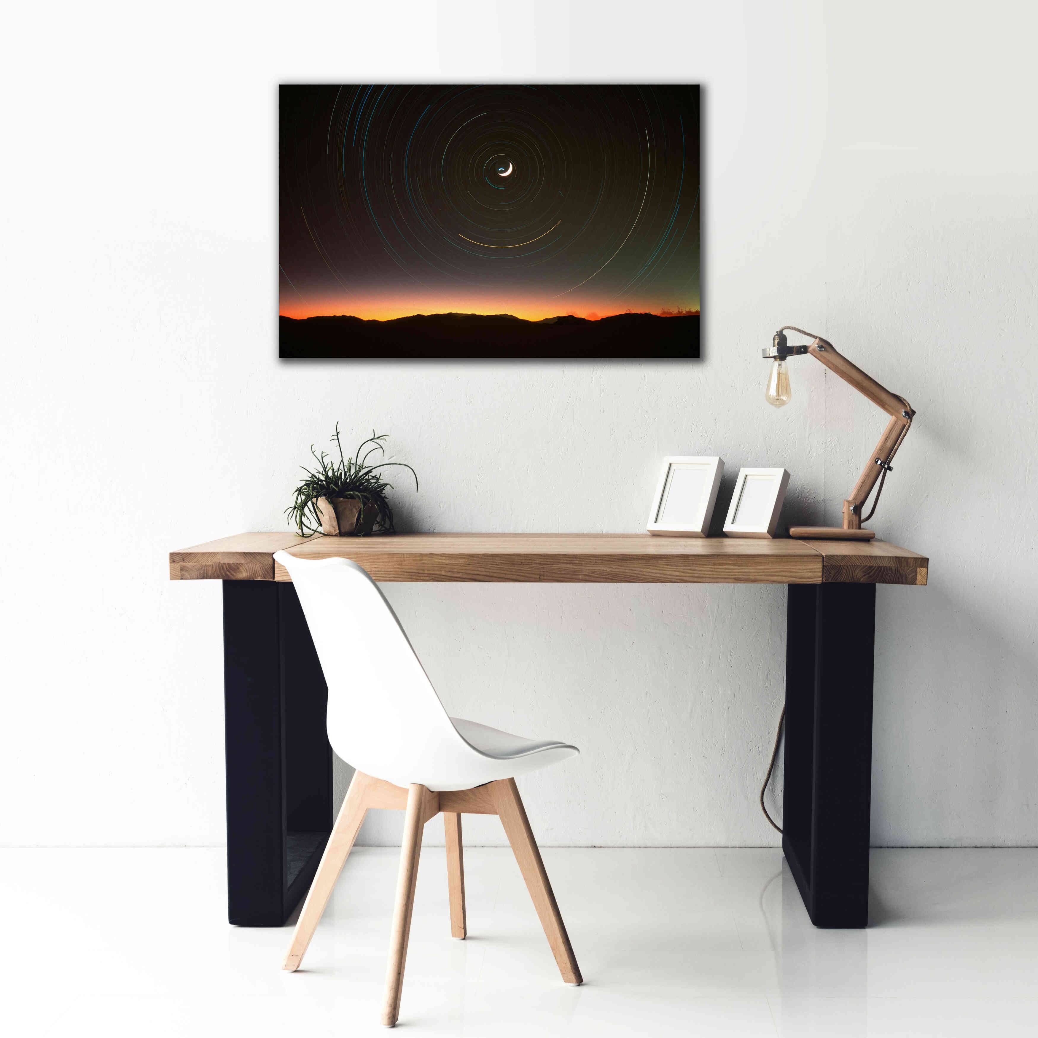 'Moon North Star' by Thomas Haney, Giclee Canvas Wall Art,40 x 26
