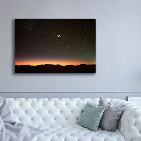 Image of 'Moon North Star' by Thomas Haney, Giclee Canvas Wall Art,60 x 40