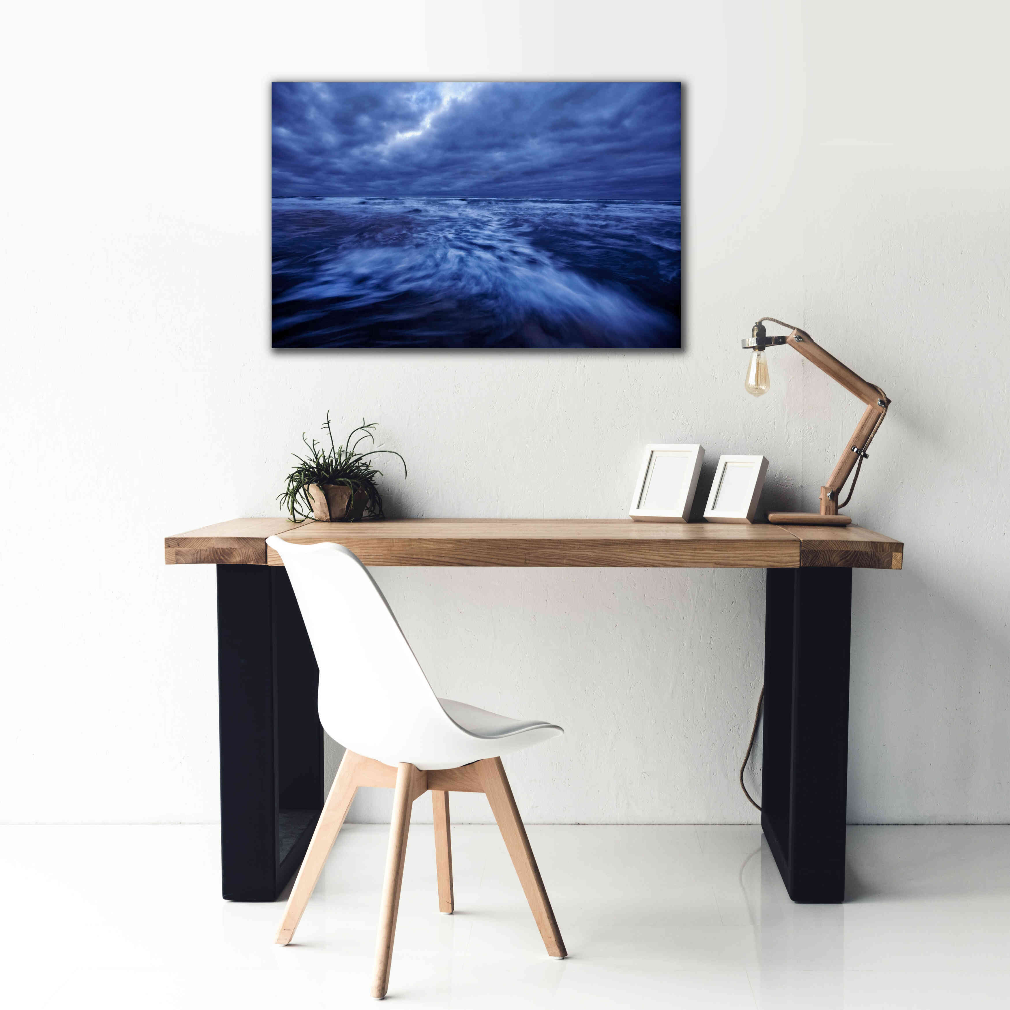 'Ocean Turmoil' by Thomas Haney, Giclee Canvas Wall Art,40 x 26