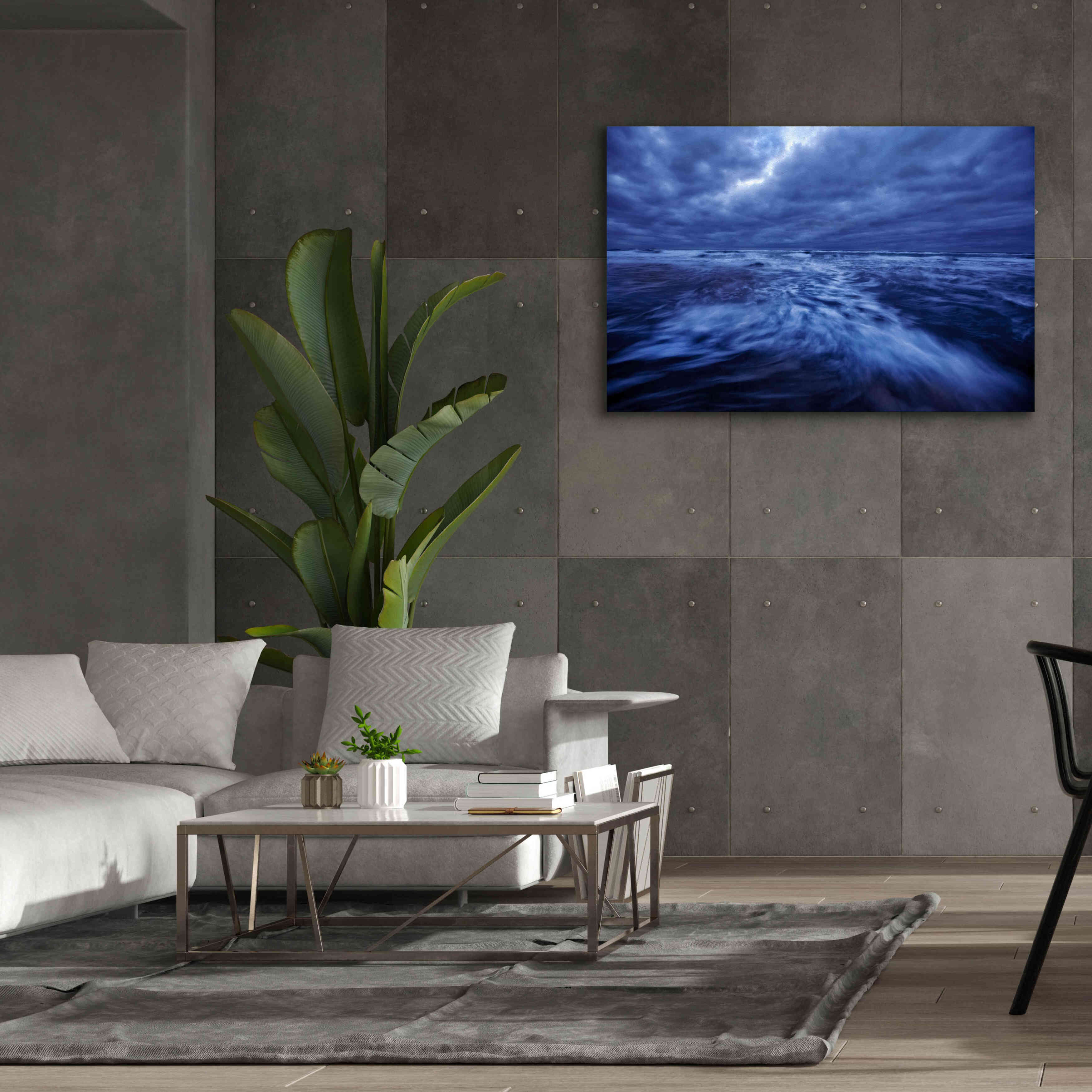 'Ocean Turmoil' by Thomas Haney, Giclee Canvas Wall Art,60 x 40