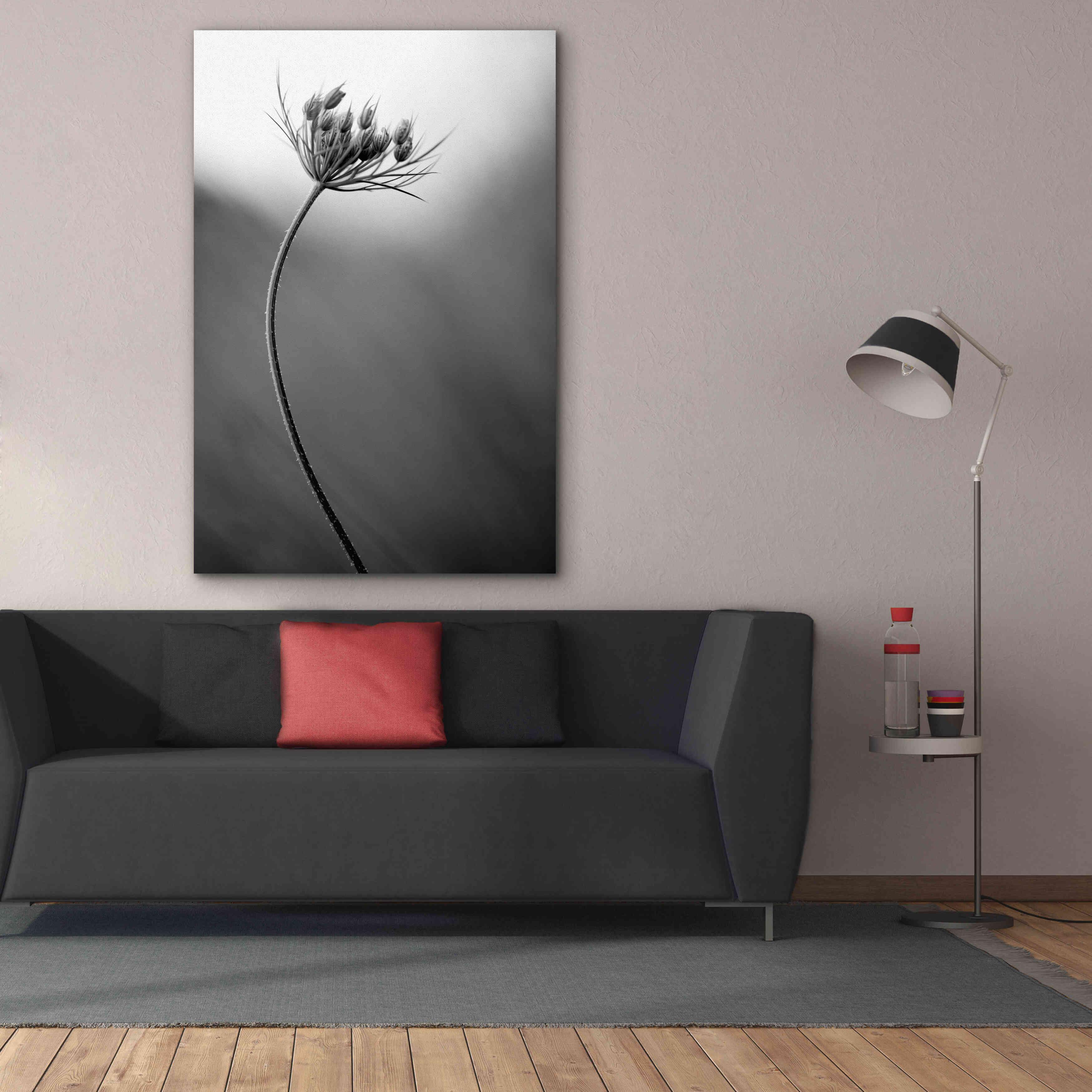 'Queen Anne's B&W' by Thomas Haney, Giclee Canvas Wall Art,40 x 60