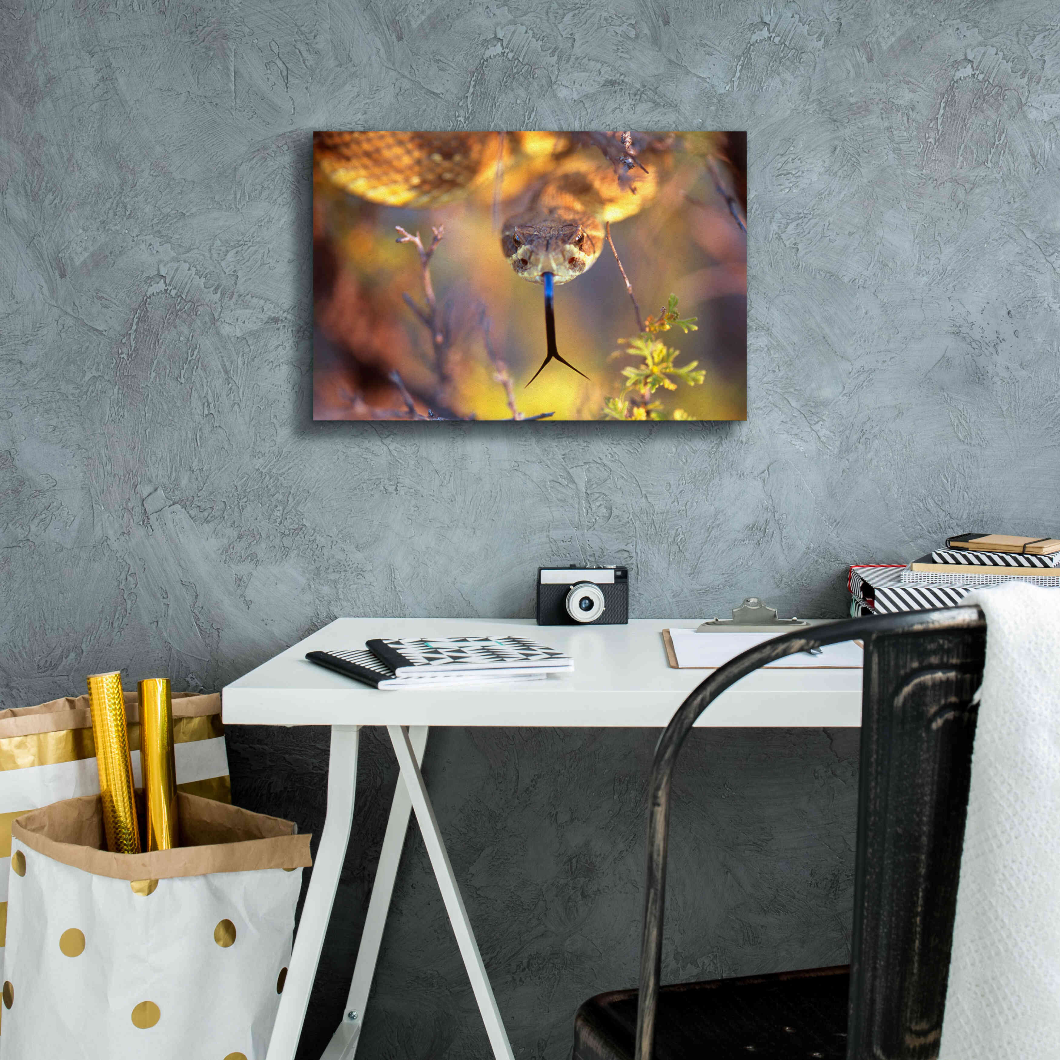 'Rattle' by Thomas Haney, Giclee Canvas Wall Art,18 x 12