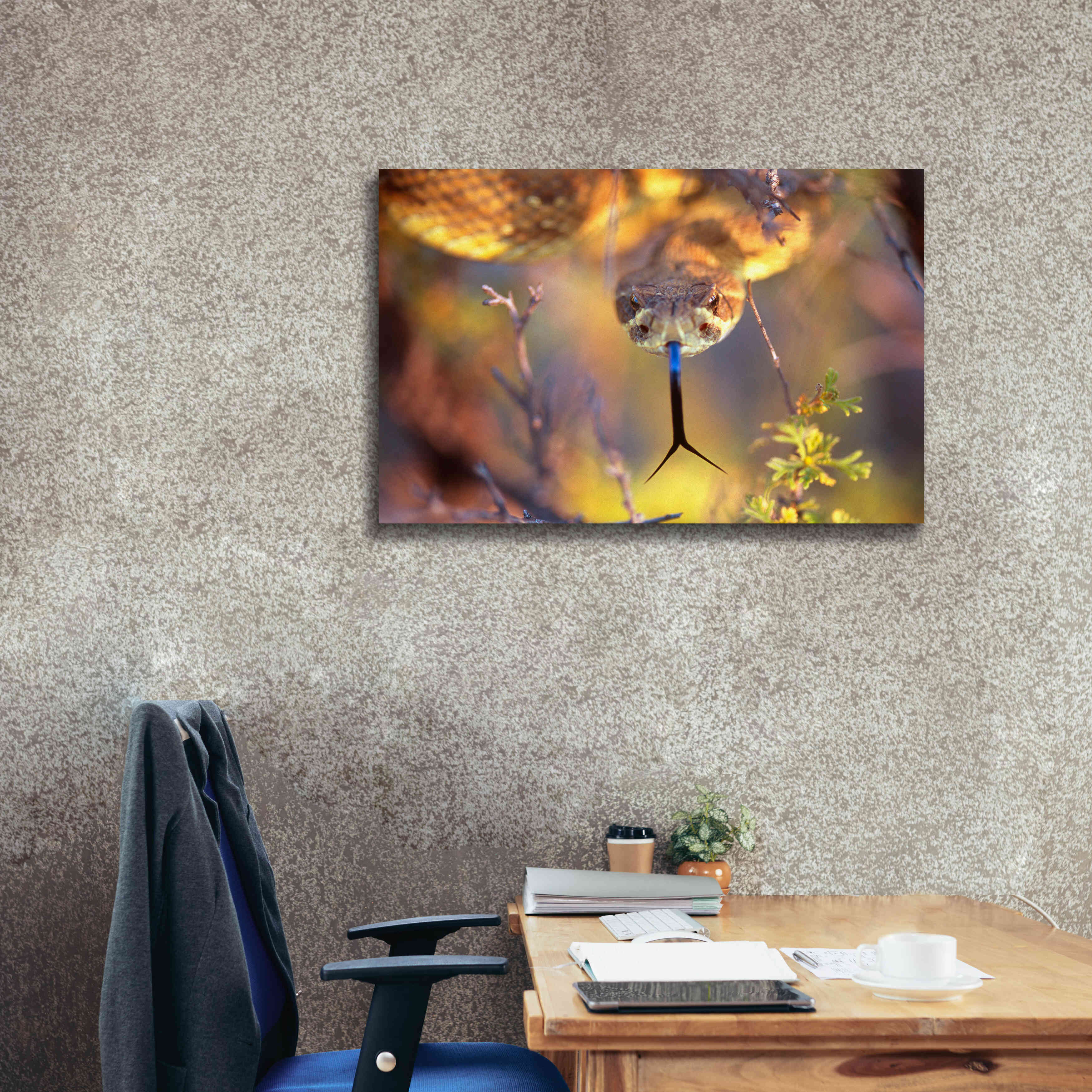 'Rattle' by Thomas Haney, Giclee Canvas Wall Art,40 x 26