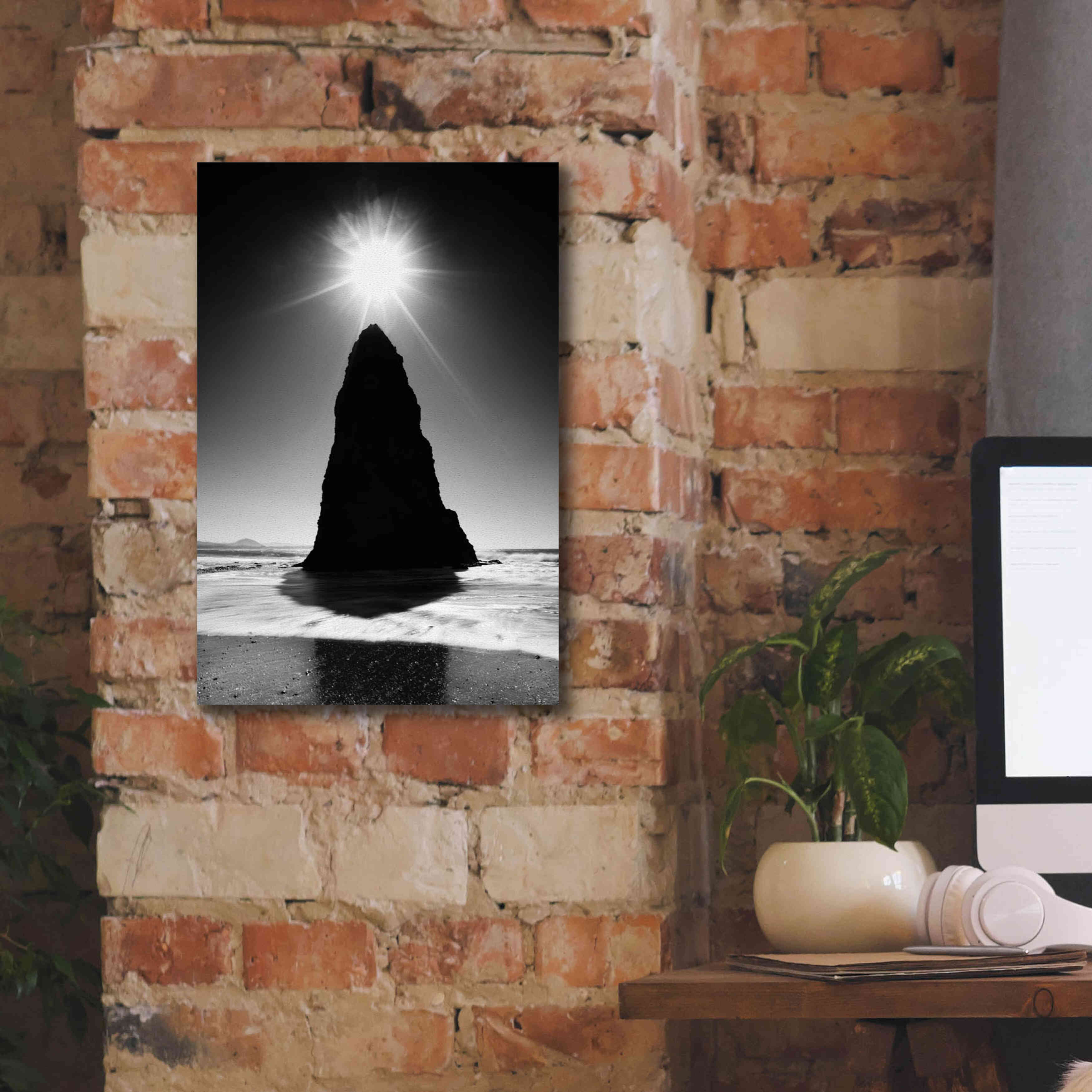 'Rock Pillar Sun' by Thomas Haney, Giclee Canvas Wall Art,12 x 18