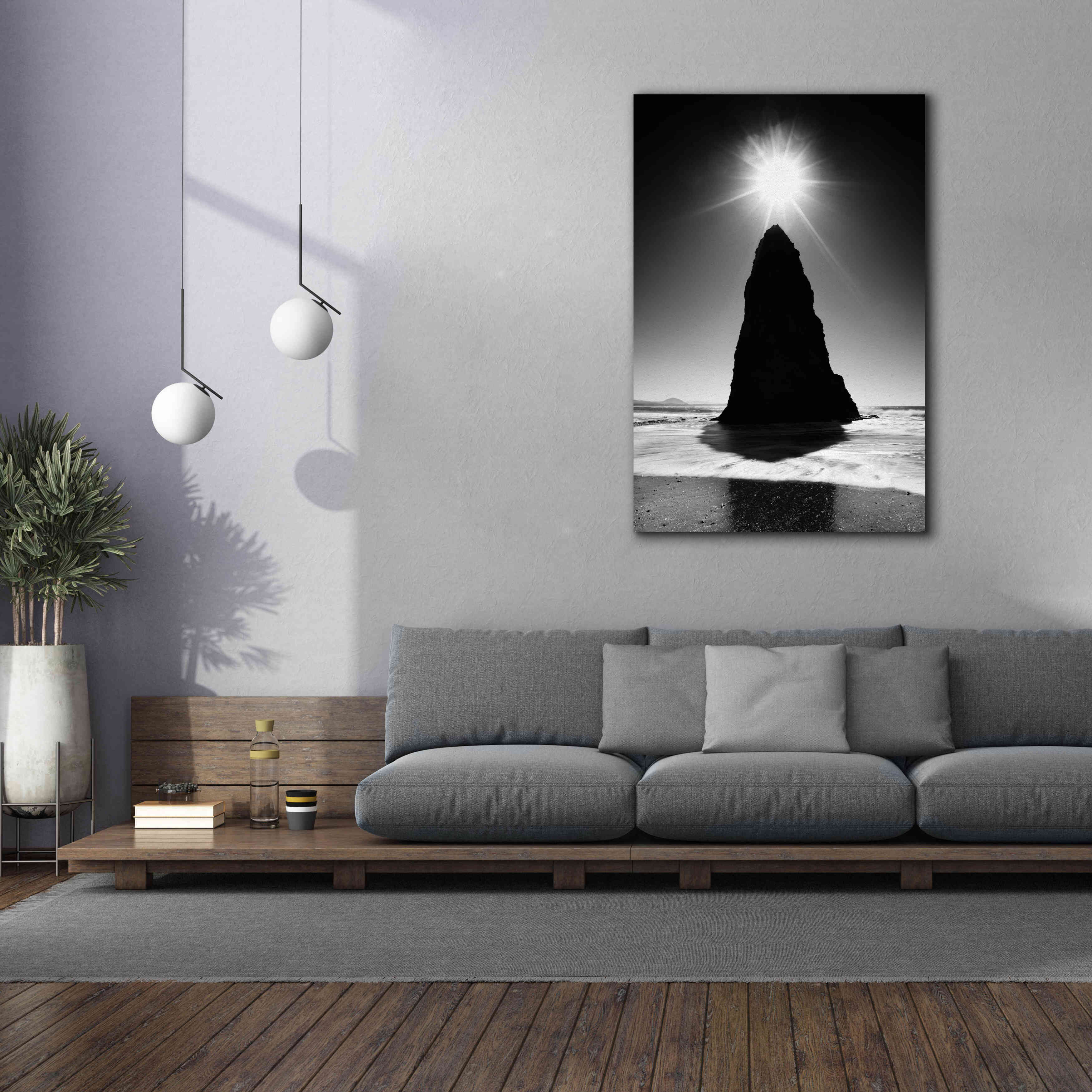 'Rock Pillar Sun' by Thomas Haney, Giclee Canvas Wall Art,40 x 60