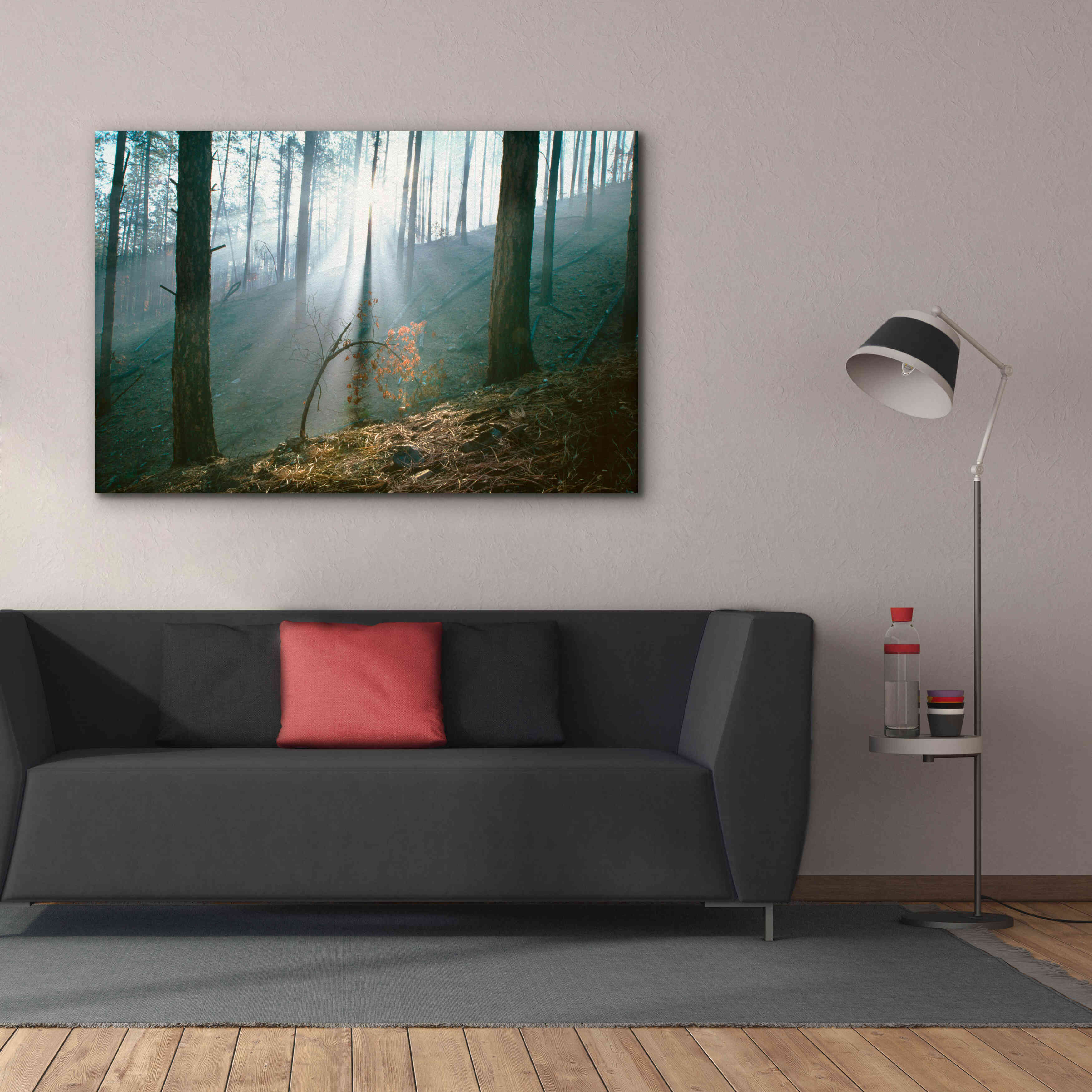 'Smoke Forest' by Thomas Haney, Giclee Canvas Wall Art,60 x 40