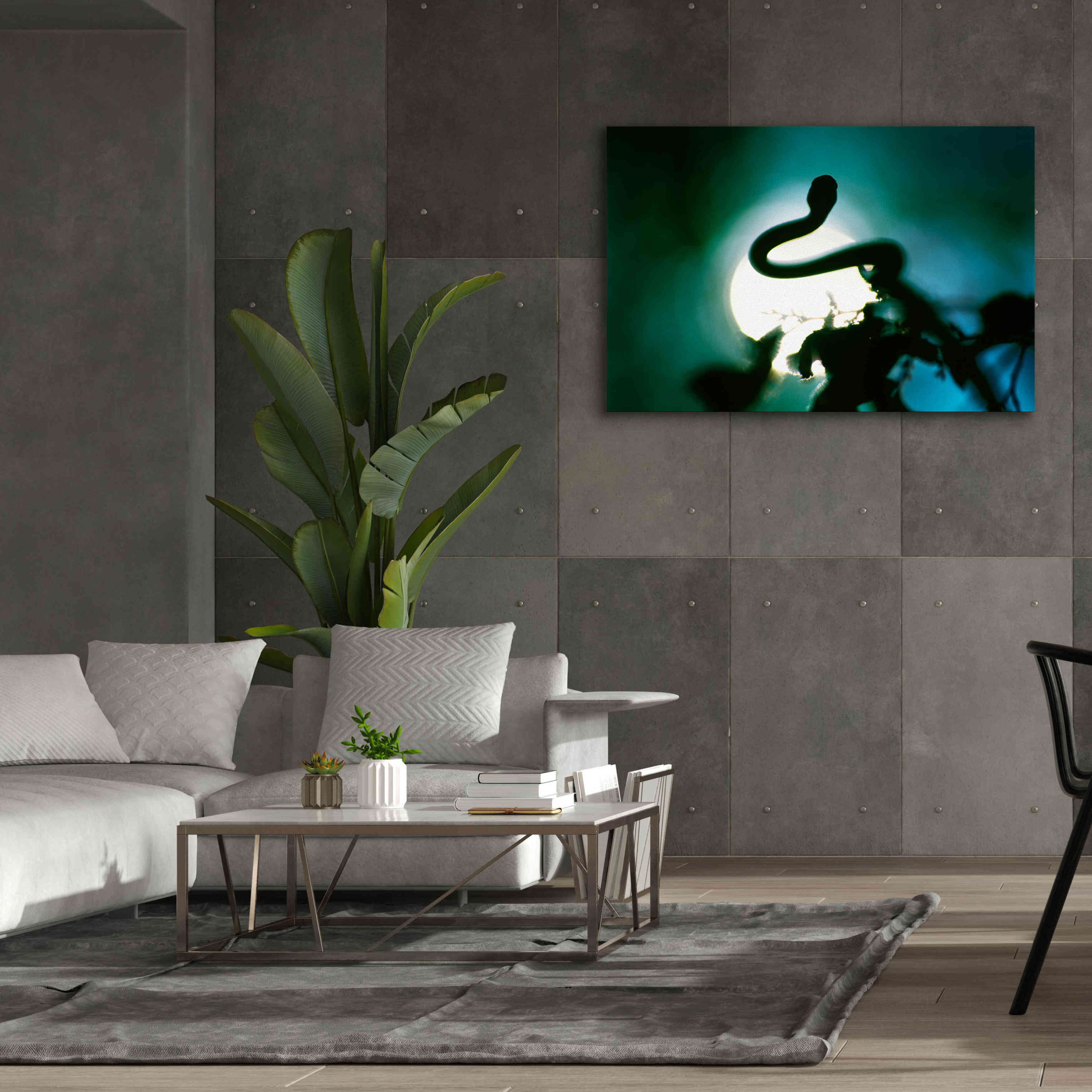 'Snake Sun' by Thomas Haney, Giclee Canvas Wall Art,60 x 40