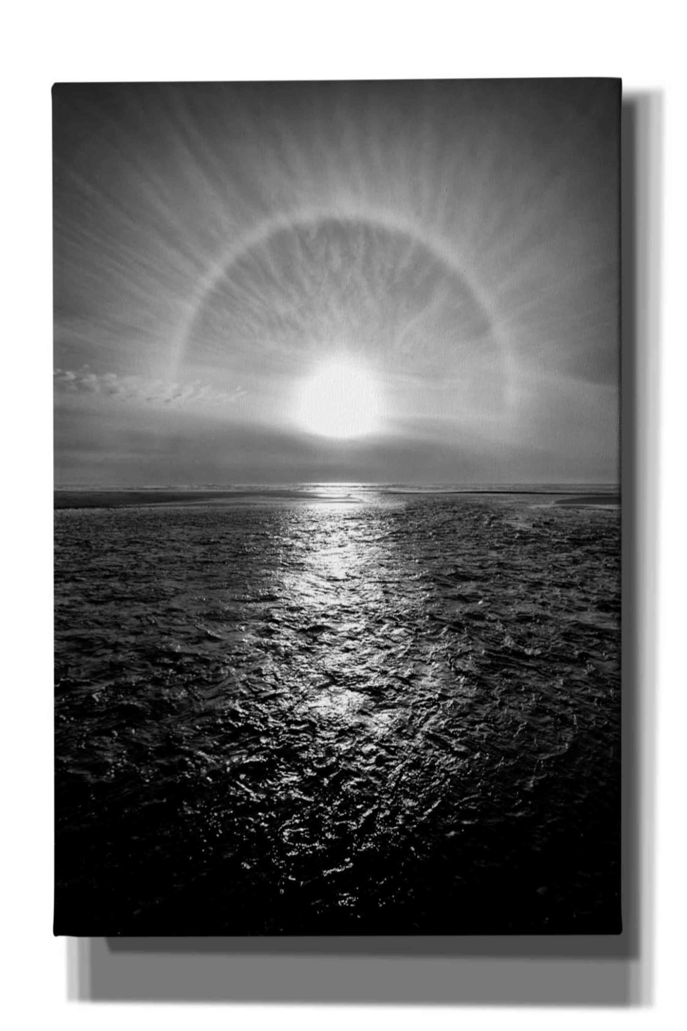 'Sun Halo Streak Silver' by Thomas Haney, Giclee Canvas Wall Art