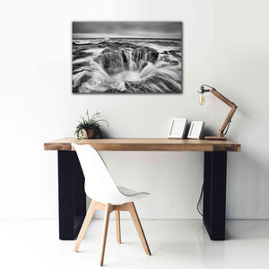 'Thors Well B&W' by Thomas Haney, Giclee Canvas Wall Art,40 x 26