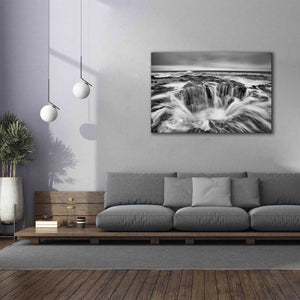 'Thors Well B&W' by Thomas Haney, Giclee Canvas Wall Art,60 x 40
