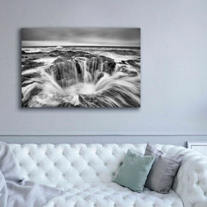 'Thors Well B&W' by Thomas Haney, Giclee Canvas Wall Art,60 x 40
