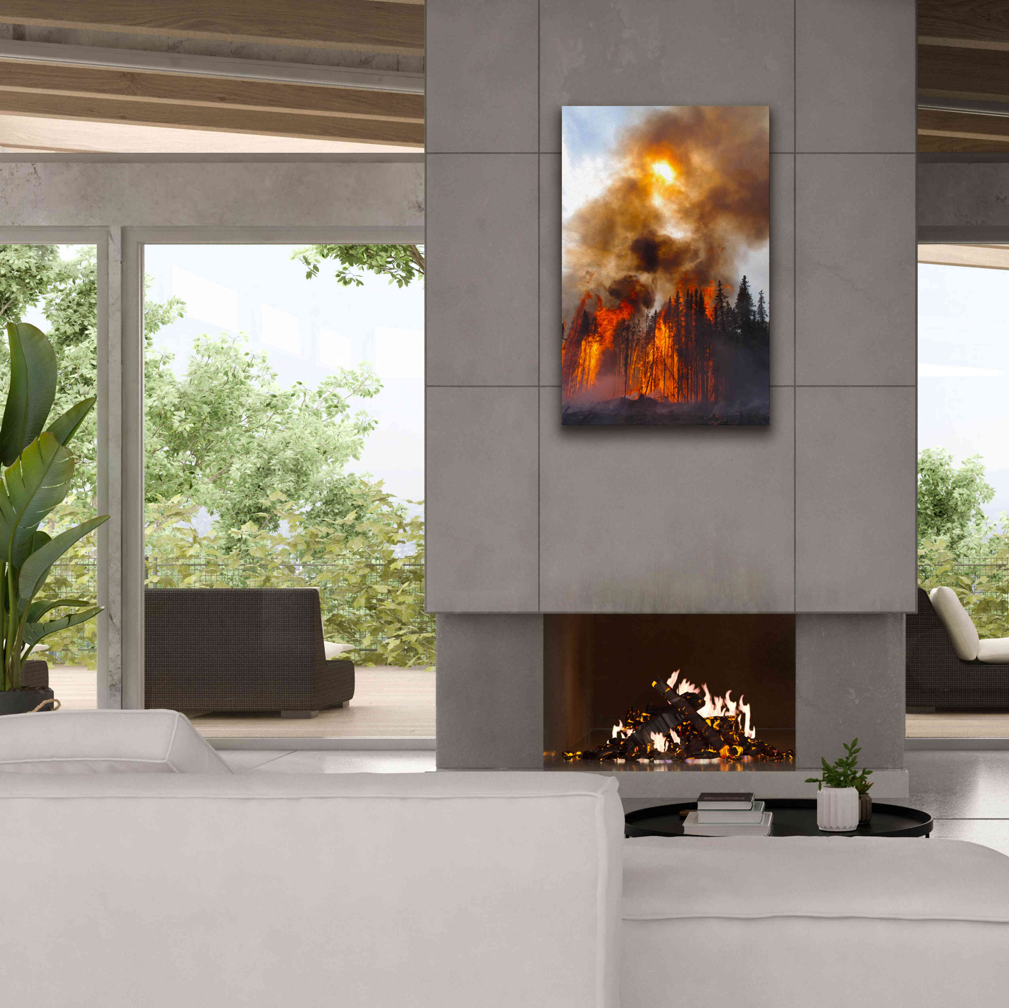 'Torching' by Thomas Haney, Giclee Canvas Wall Art,26 x 40