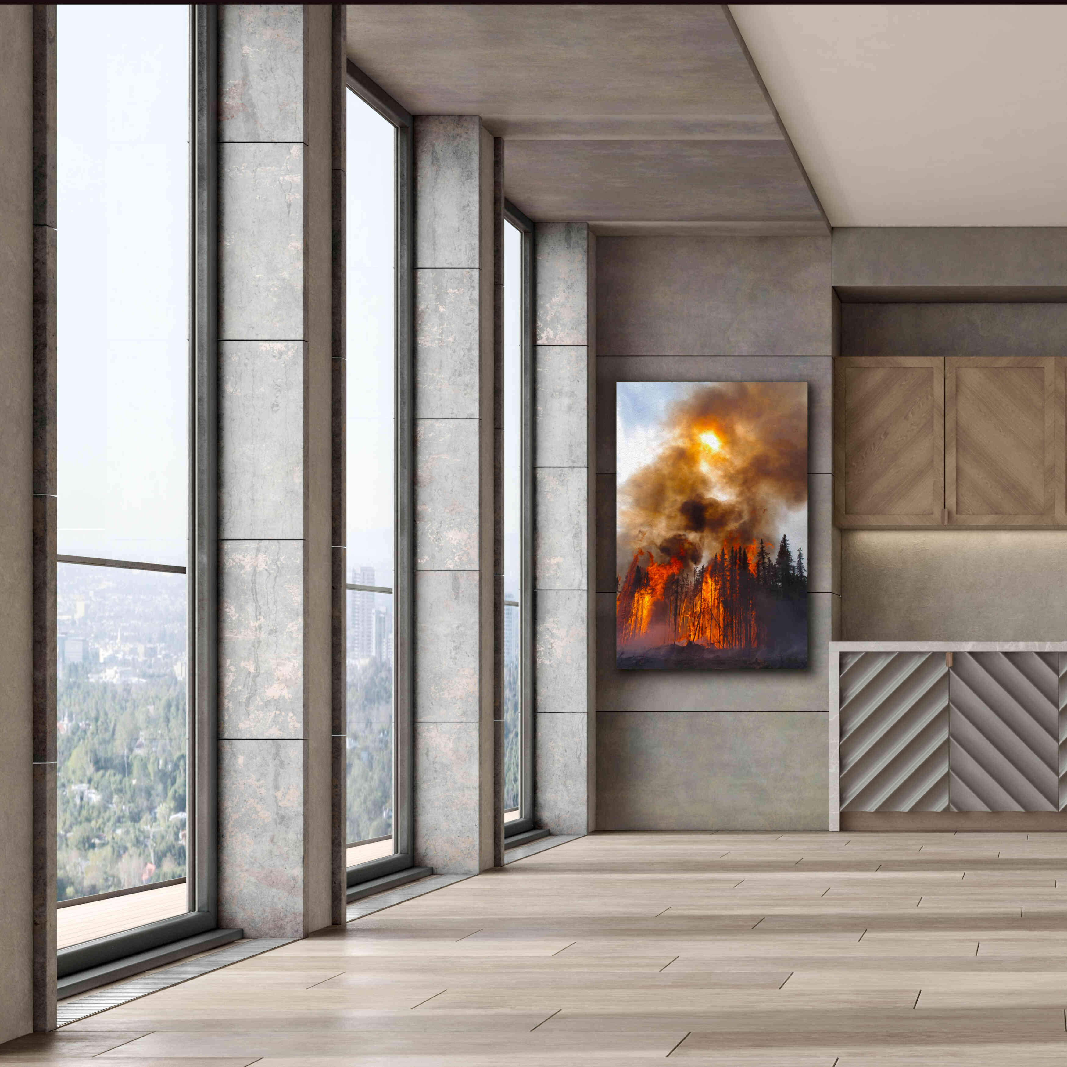 'Torching' by Thomas Haney, Giclee Canvas Wall Art,40 x 60