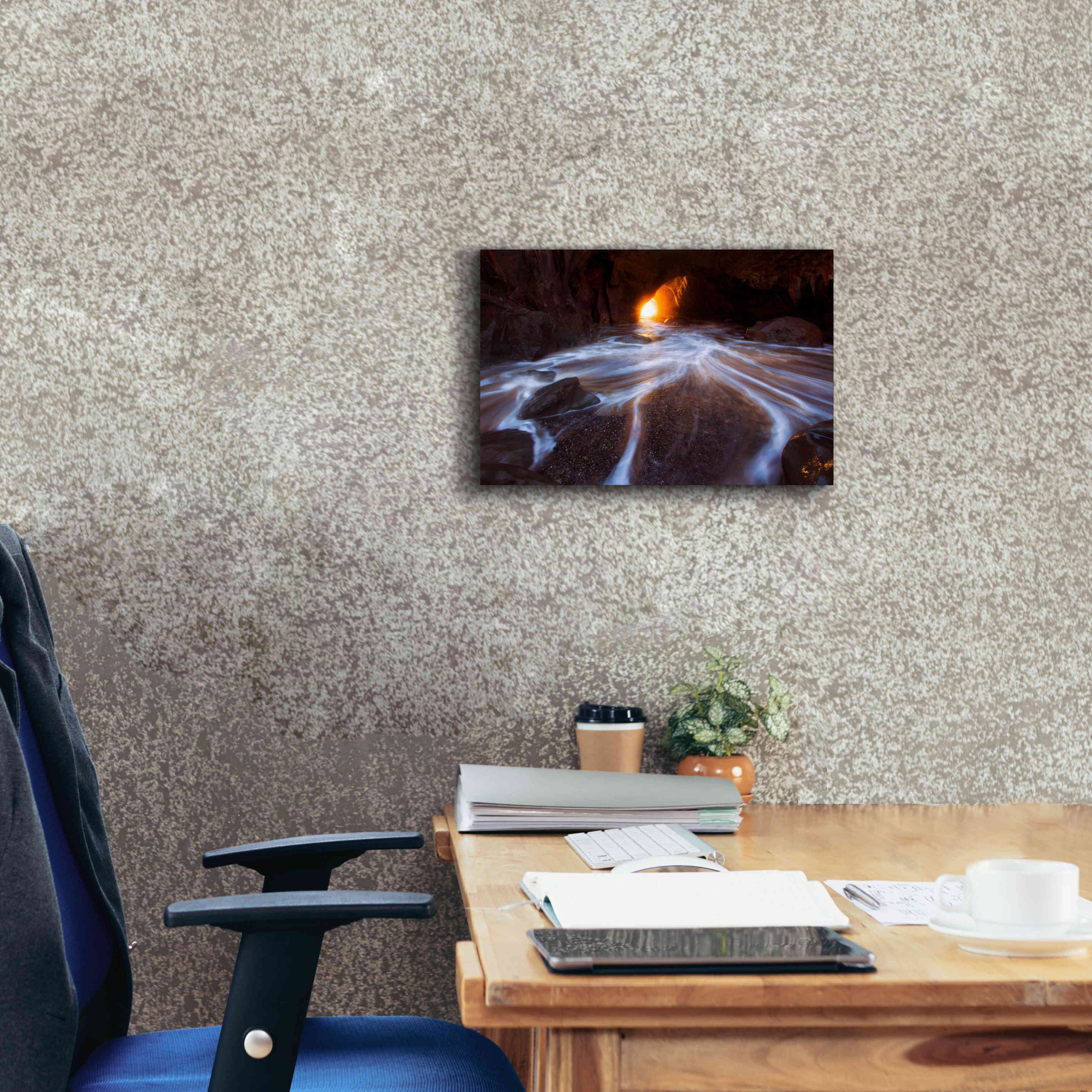 'Cave Horiz 2 Proc' by Thomas Haney, Giclee Canvas Wall Art,18 x 12