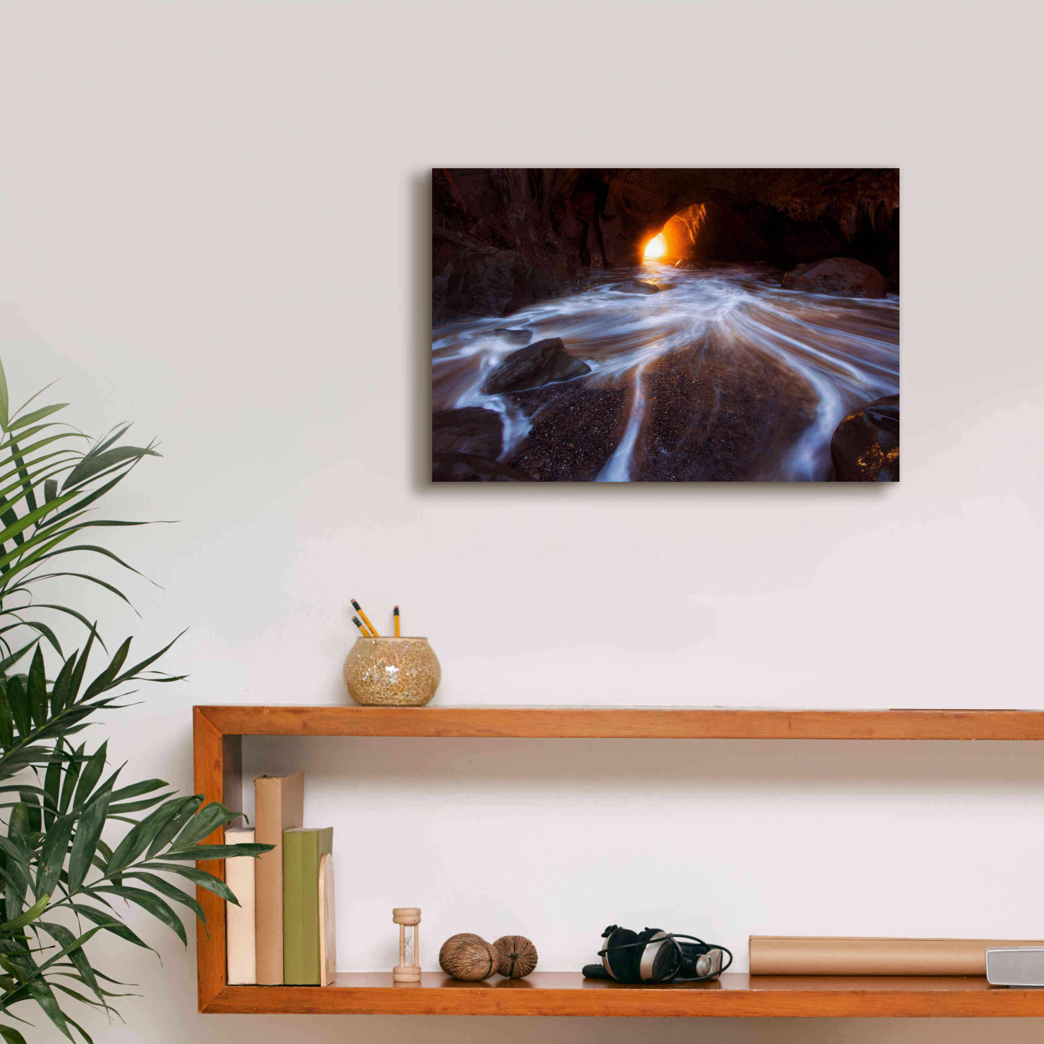 'Cave Horiz 2 Proc' by Thomas Haney, Giclee Canvas Wall Art,18 x 12