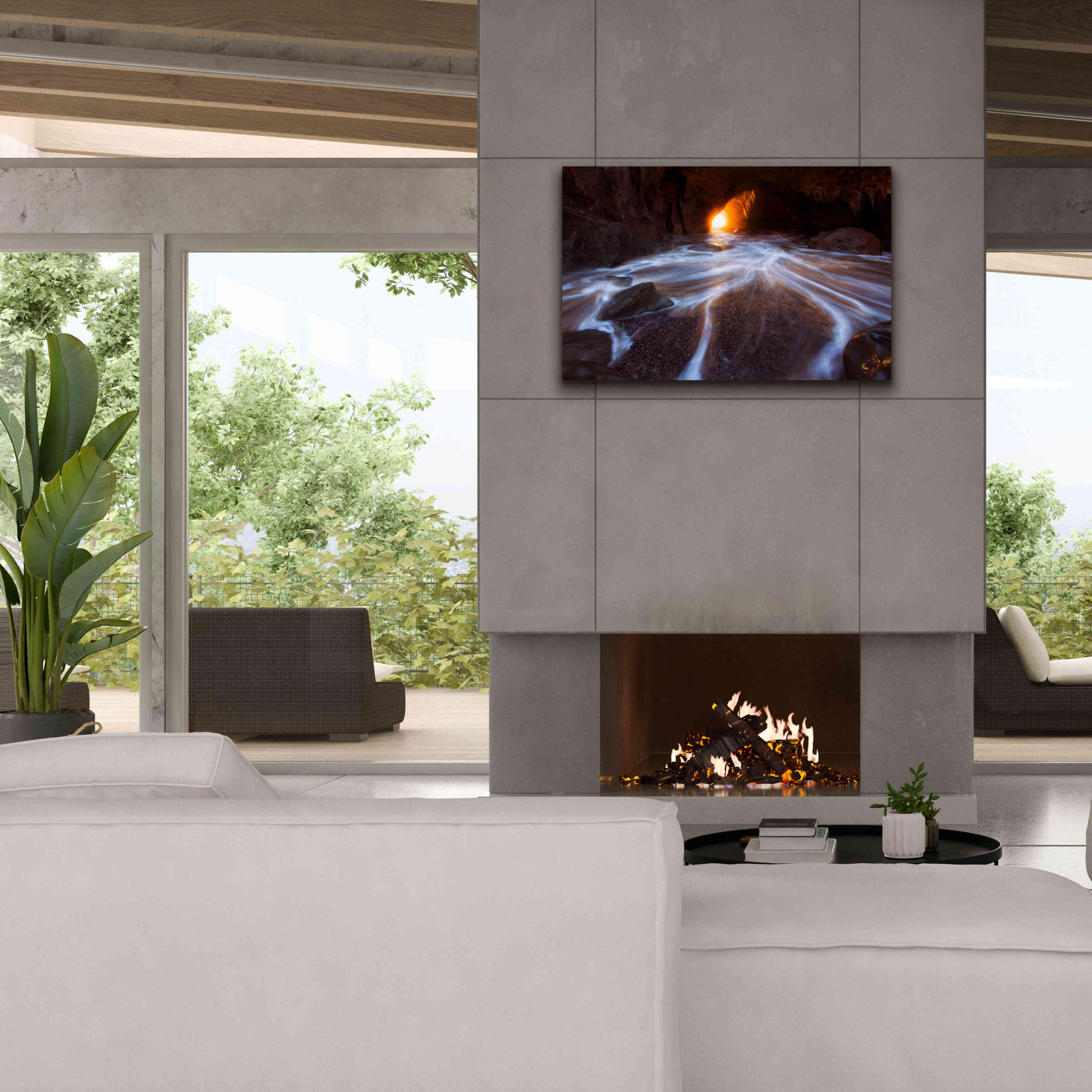 'Cave Horiz 2 Proc' by Thomas Haney, Giclee Canvas Wall Art,40 x 26