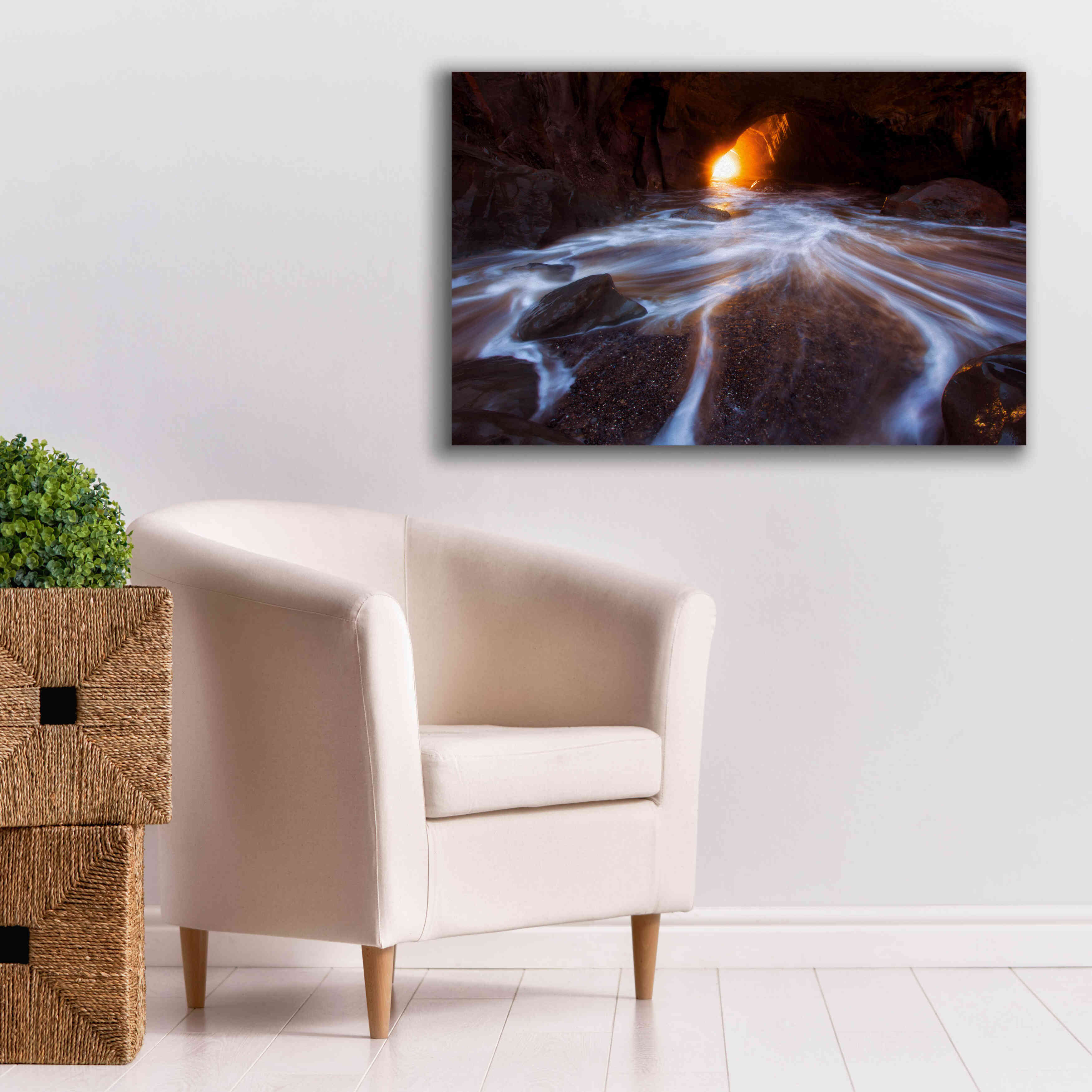 'Cave Horiz 2 Proc' by Thomas Haney, Giclee Canvas Wall Art,40 x 26