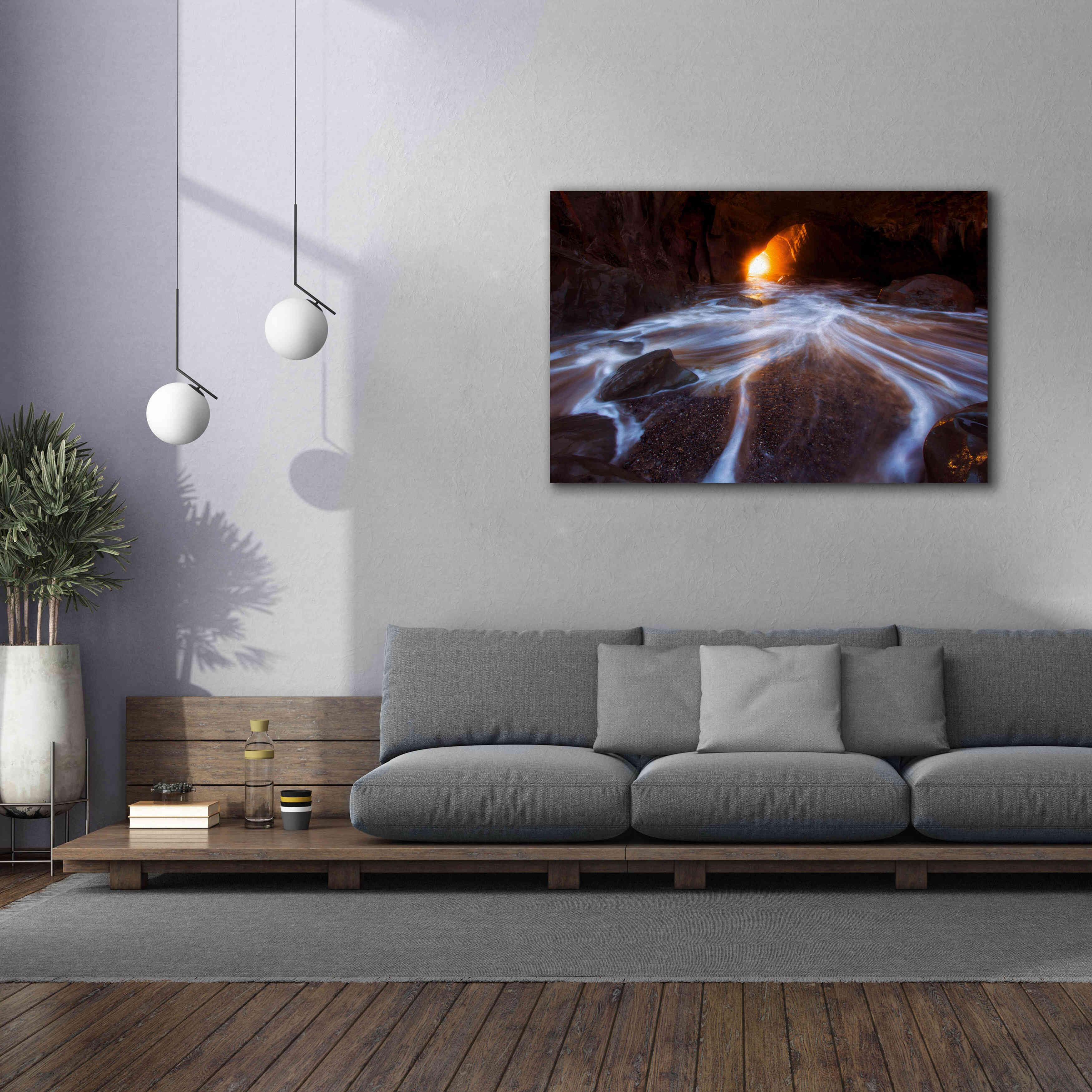 'Cave Horiz 2 Proc' by Thomas Haney, Giclee Canvas Wall Art,60 x 40