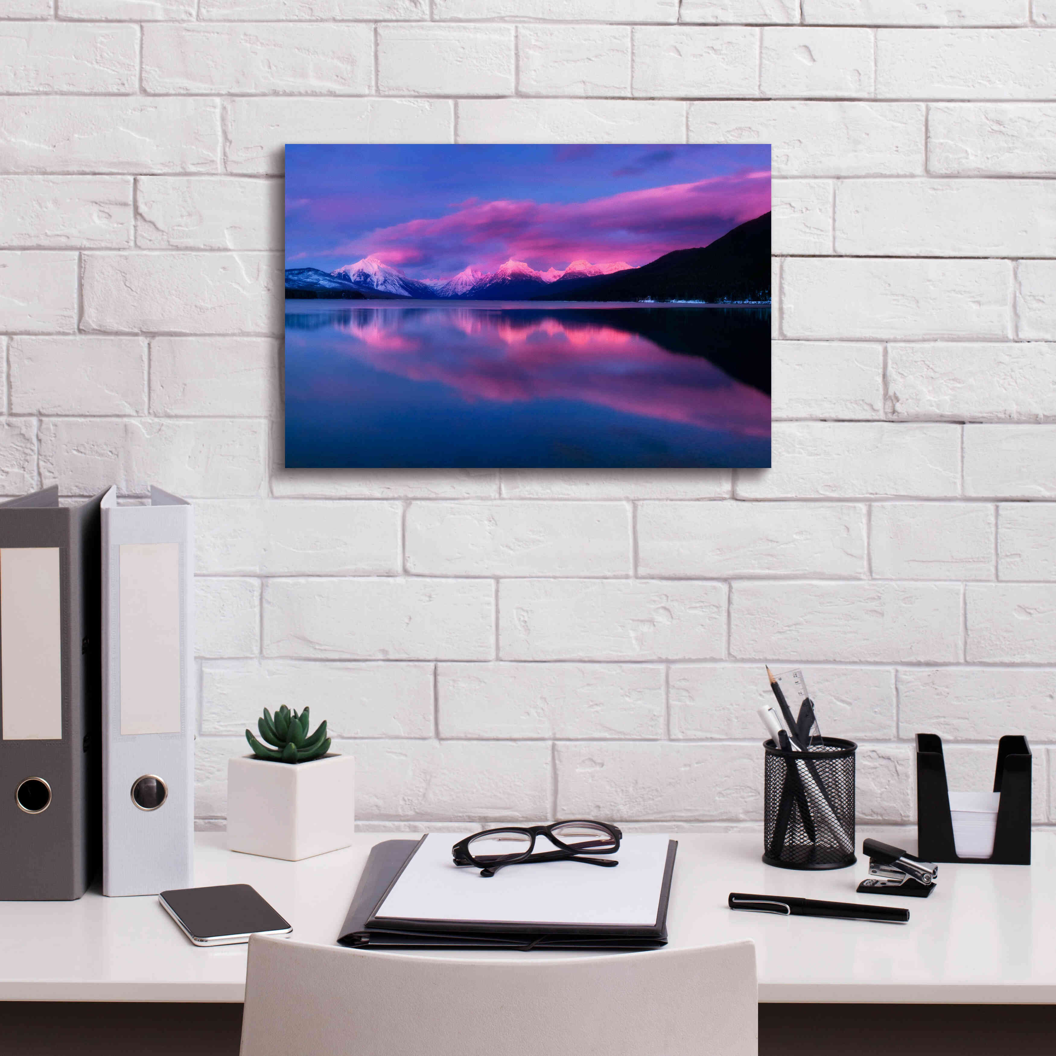 'Glacier McDonald' by Thomas Haney, Giclee Canvas Wall Art,18 x 12