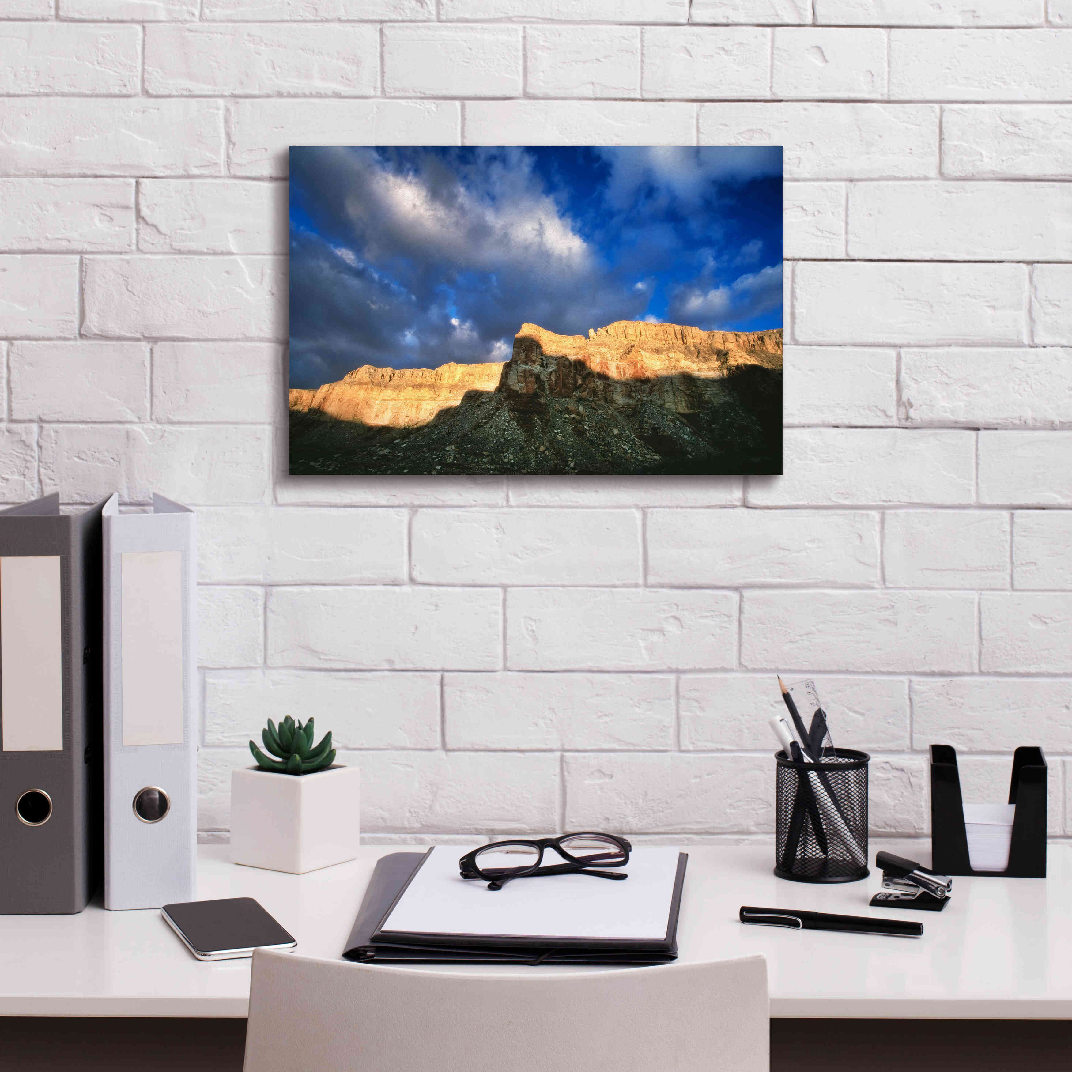 'Havasu Sunset' by Thomas Haney, Giclee Canvas Wall Art,18 x 12