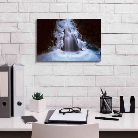 Image of 'Ice Fall 3' by Thomas Haney, Giclee Canvas Wall Art,18 x 12