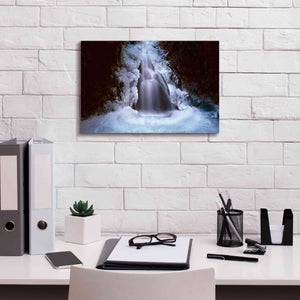 'Ice Fall 3' by Thomas Haney, Giclee Canvas Wall Art,18 x 12