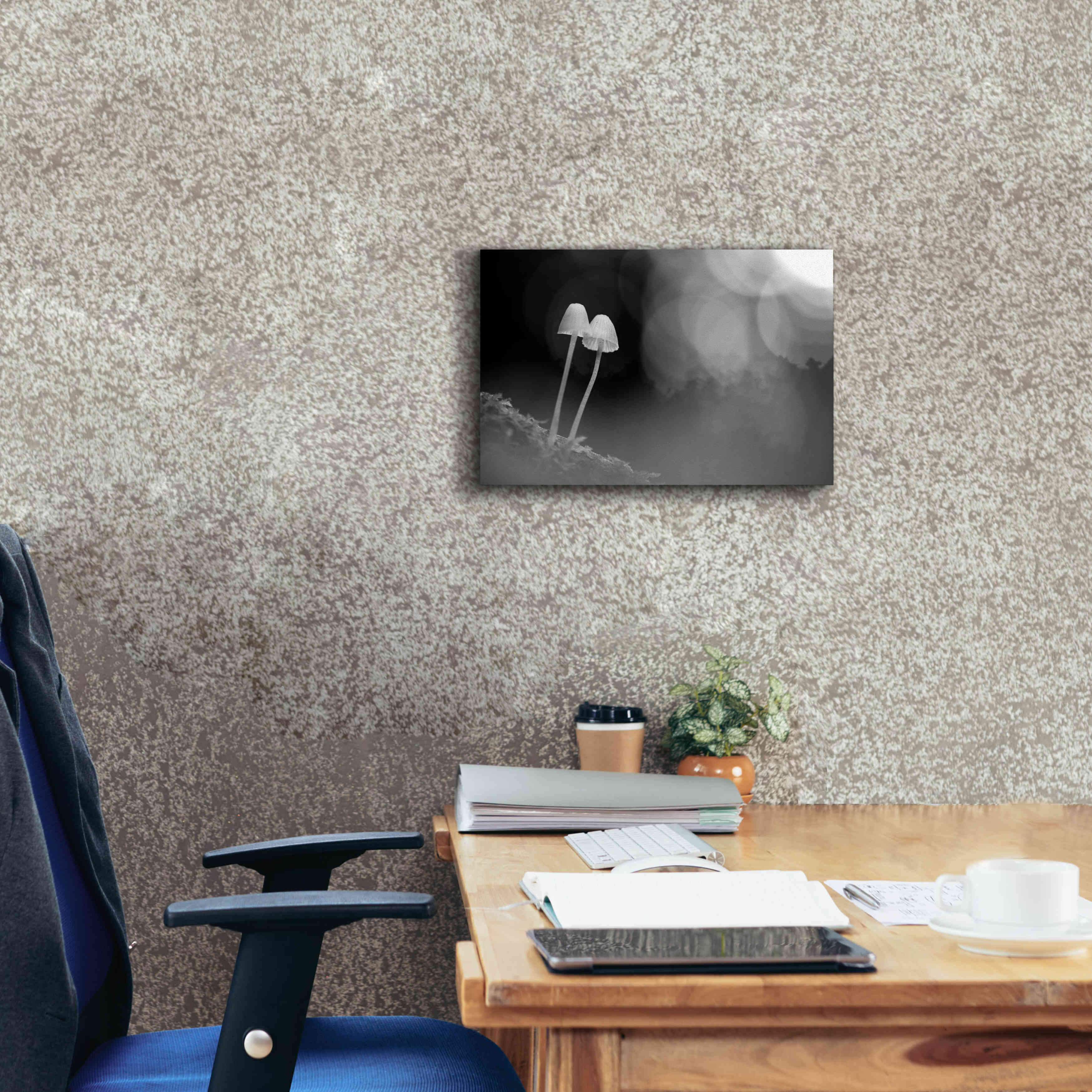 'Mushroom Tiny' by Thomas Haney, Giclee Canvas Wall Art,18 x 12