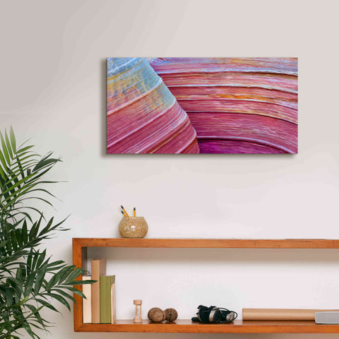 Image of 'Rainbow Rocks' by Thomas Haney, Giclee Canvas Wall Art,24 x 12