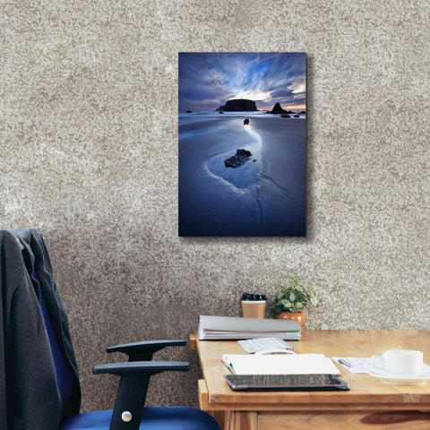 Image of 'Reflection Whale Head' by Thomas Haney, Giclee Canvas Wall Art,18 x 26